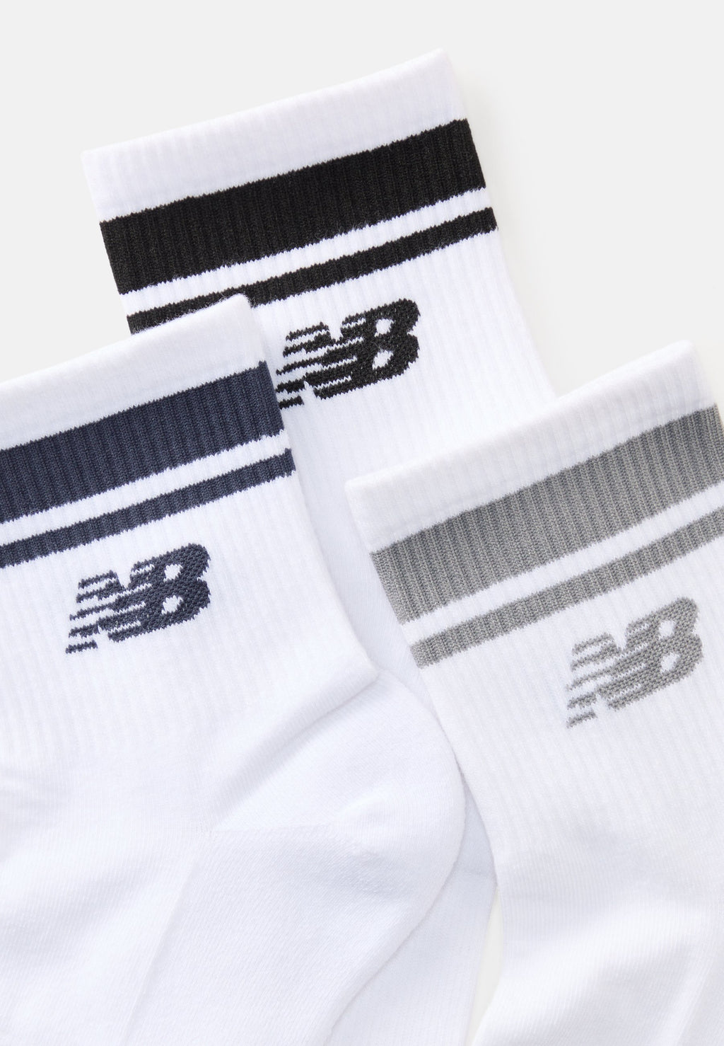 RUN ANKLE UNISEX 3 PACK  - Sports socks - whitegrey/blue/black