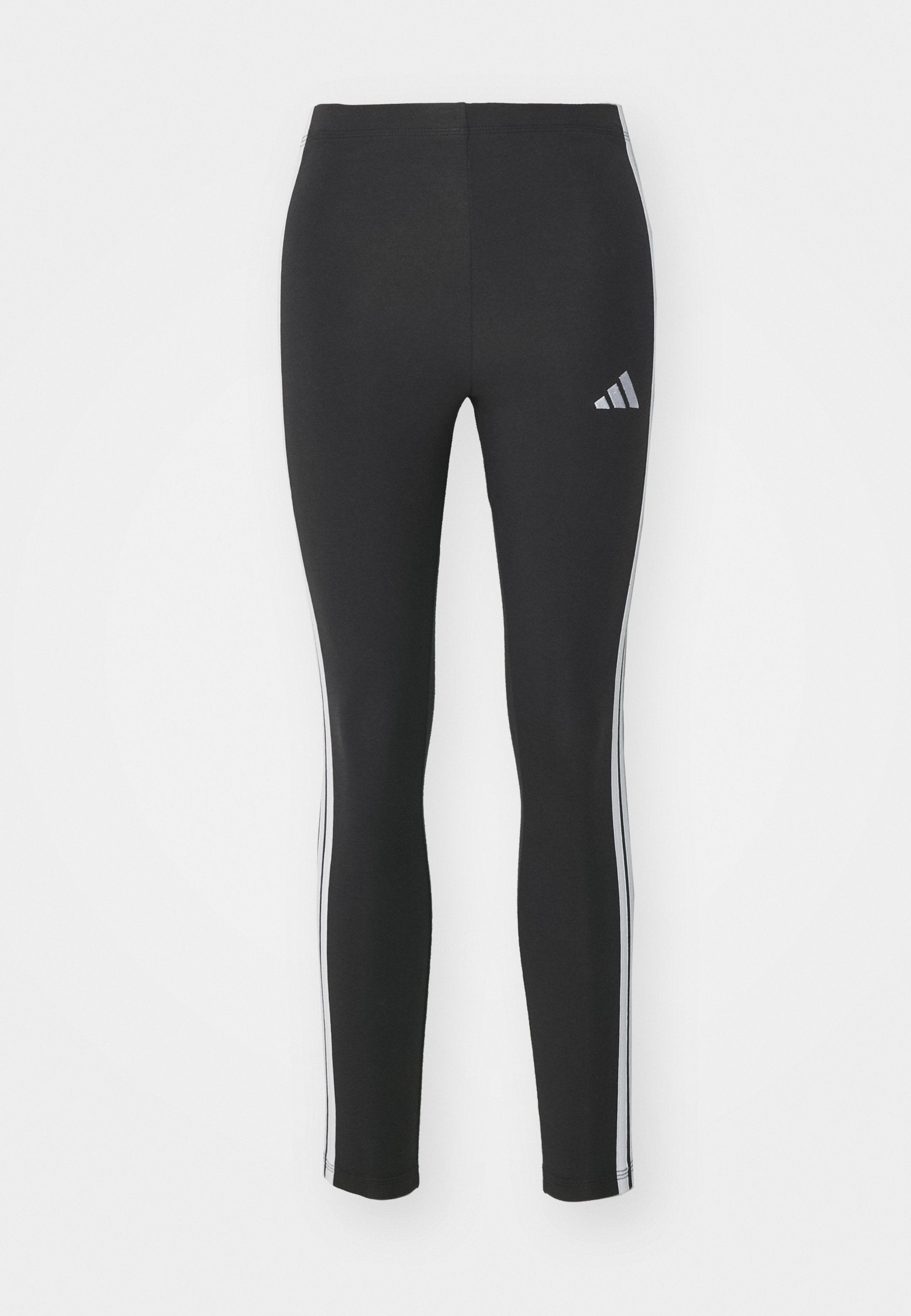 ESSENTIALS 3 STRIPES - Leggings - black/white