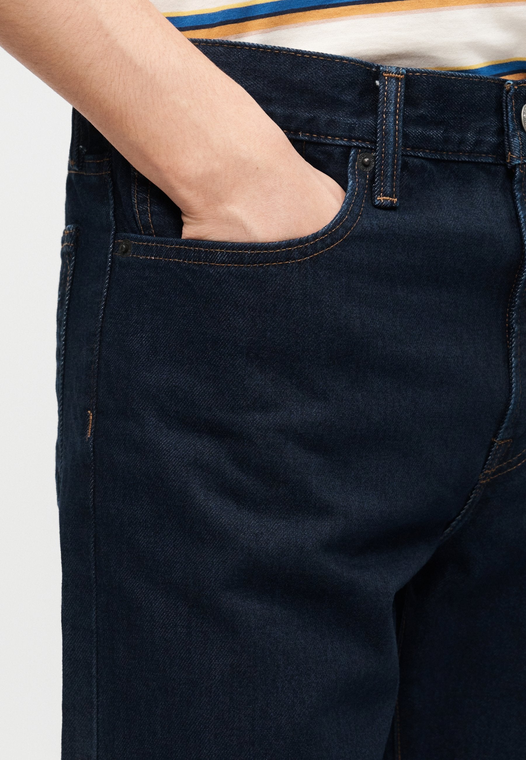 KLASİK PAÇA - Havuç Paça Kot Pantolon - koyu mavi denim