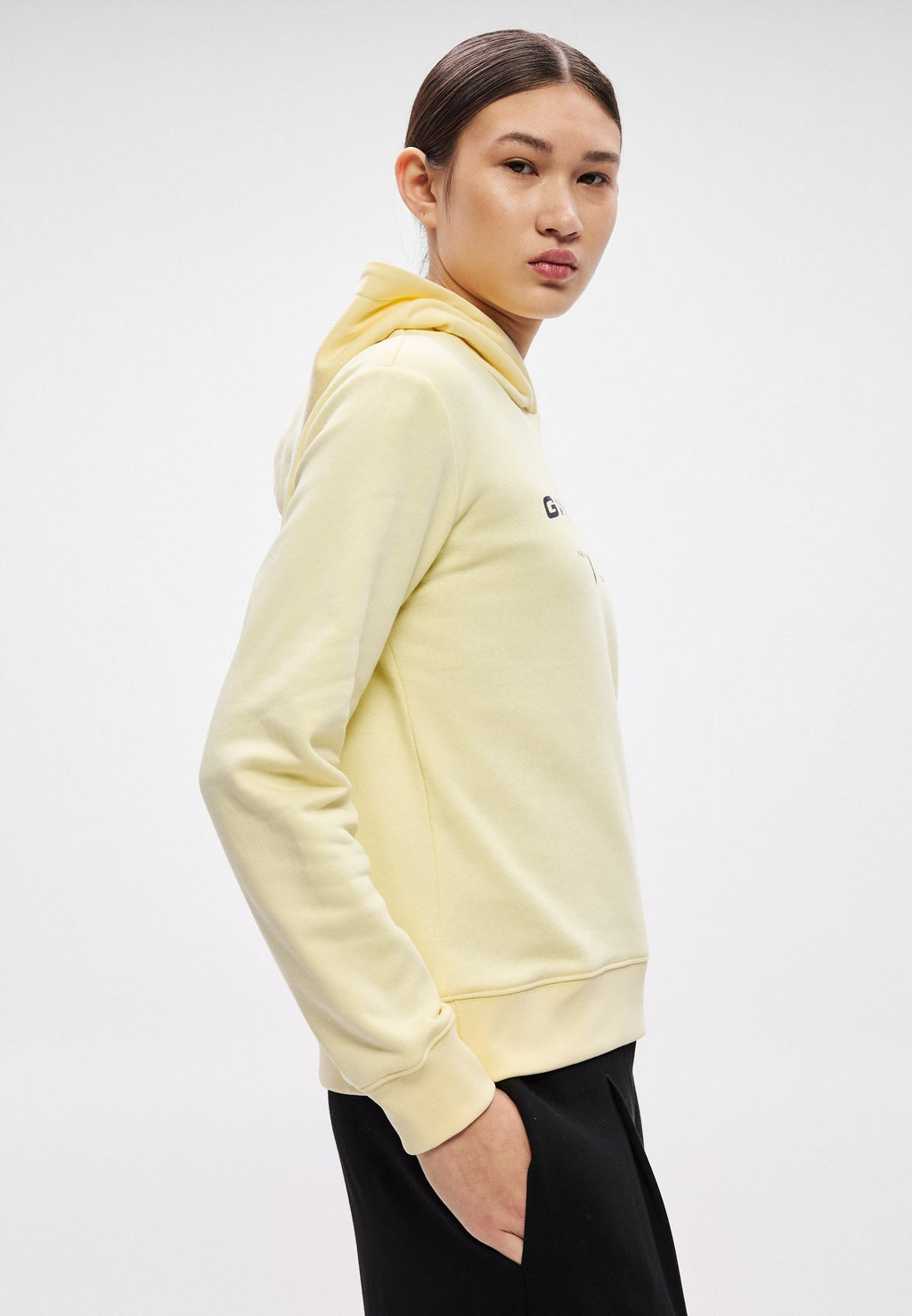 GRAPHIC HOODIE - Hoodie - vanilla yellow