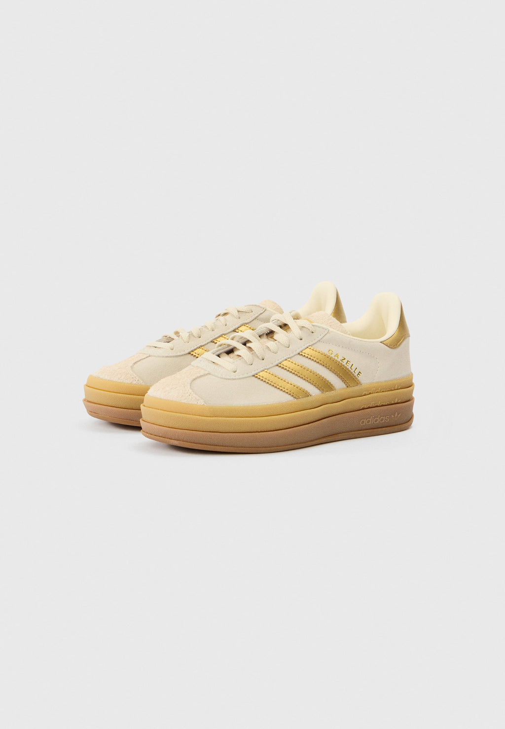 GAZELLE BOLD W - Spor Ayakkabı - krem beyaz/çöl kahvesi