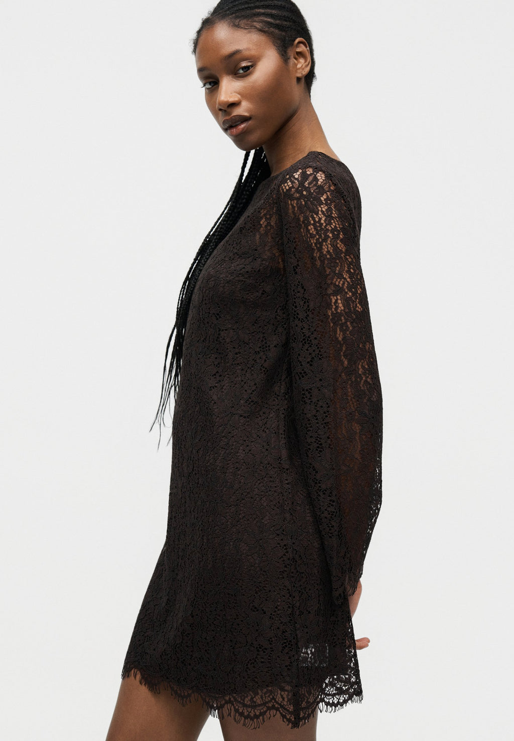 MINI DRESS - Day dress - terra brown