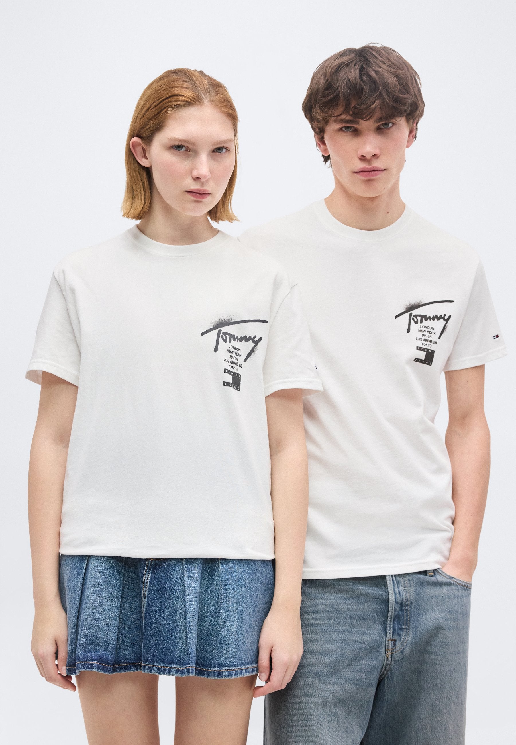 SIGNATURE BACK LOGO JERSEY T-SHIRT - Print T-shirt - ecru