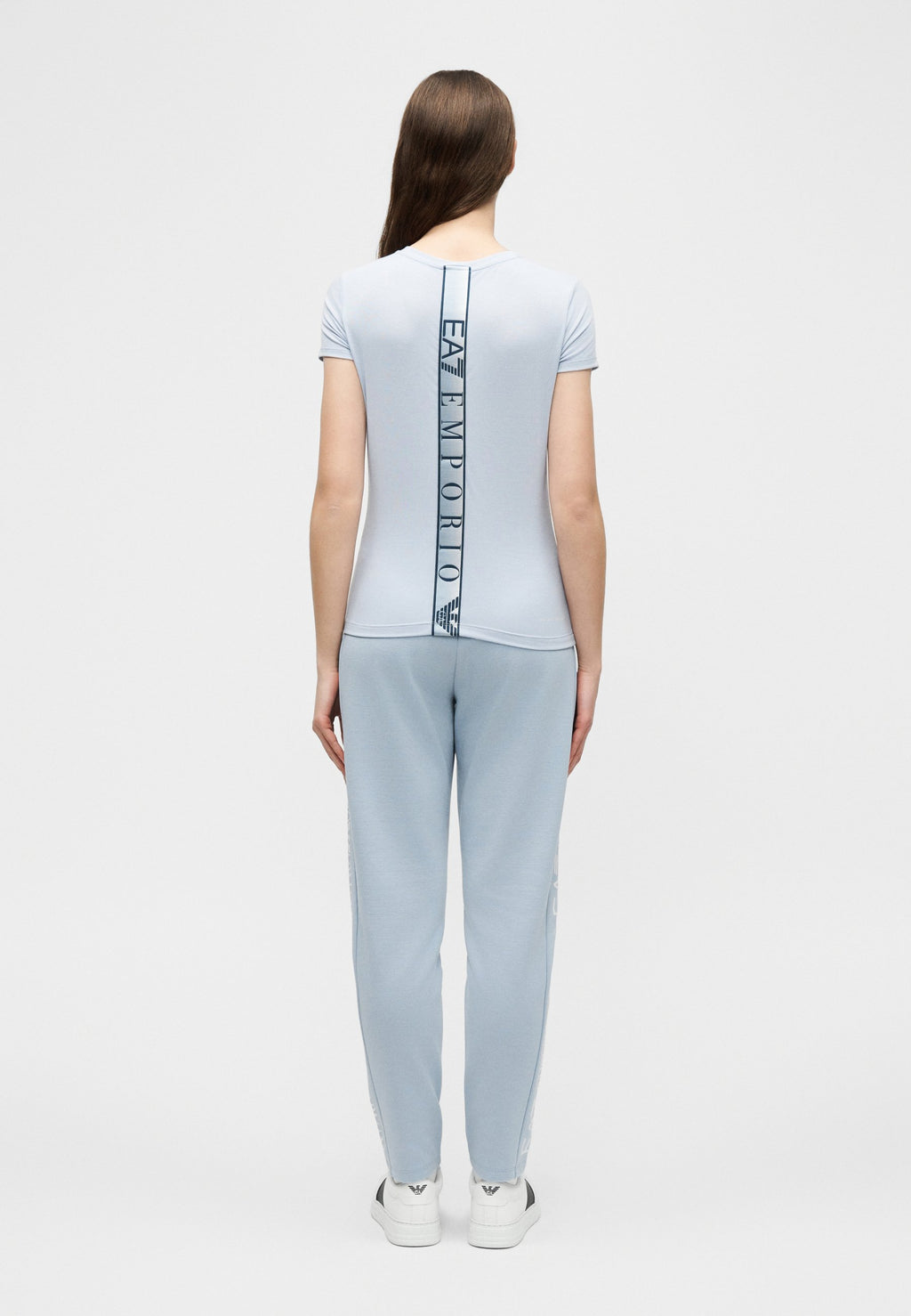 Print T-shirt - zen blue
