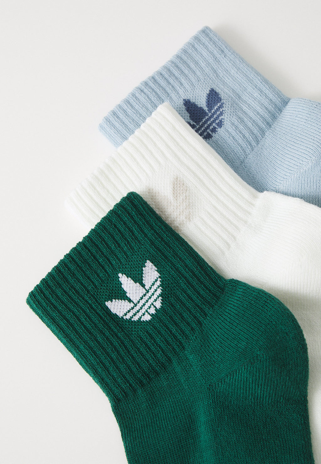 1/4 3PACK - Socks - off white/collegiate green/wonder blue