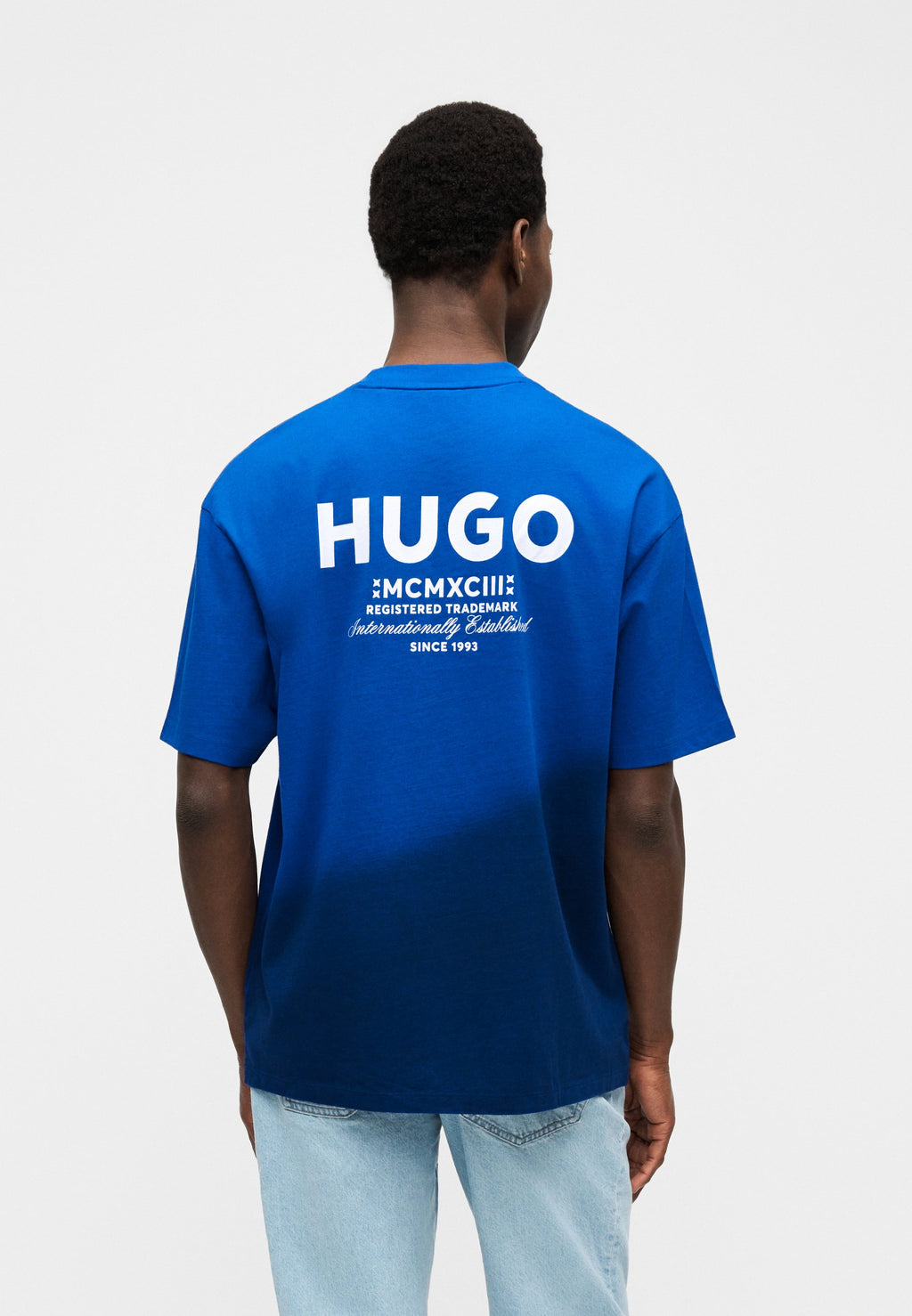 NALONO - Print T-shirt - blue