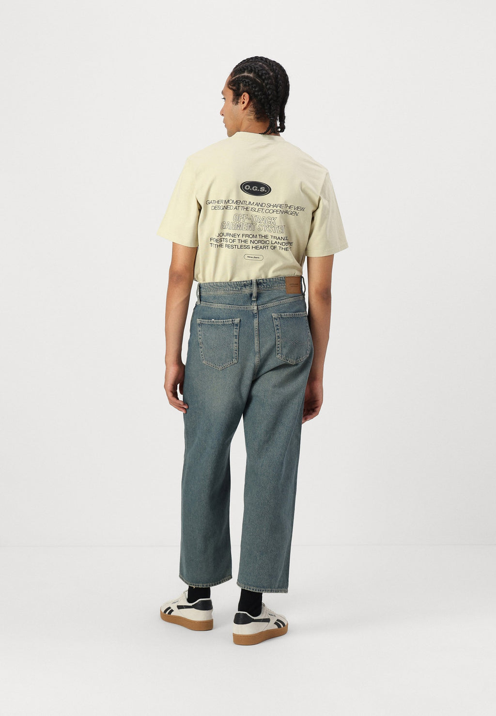 JJIRON JJORIGINAL BAGGY - Baggy Jeans - blue denim