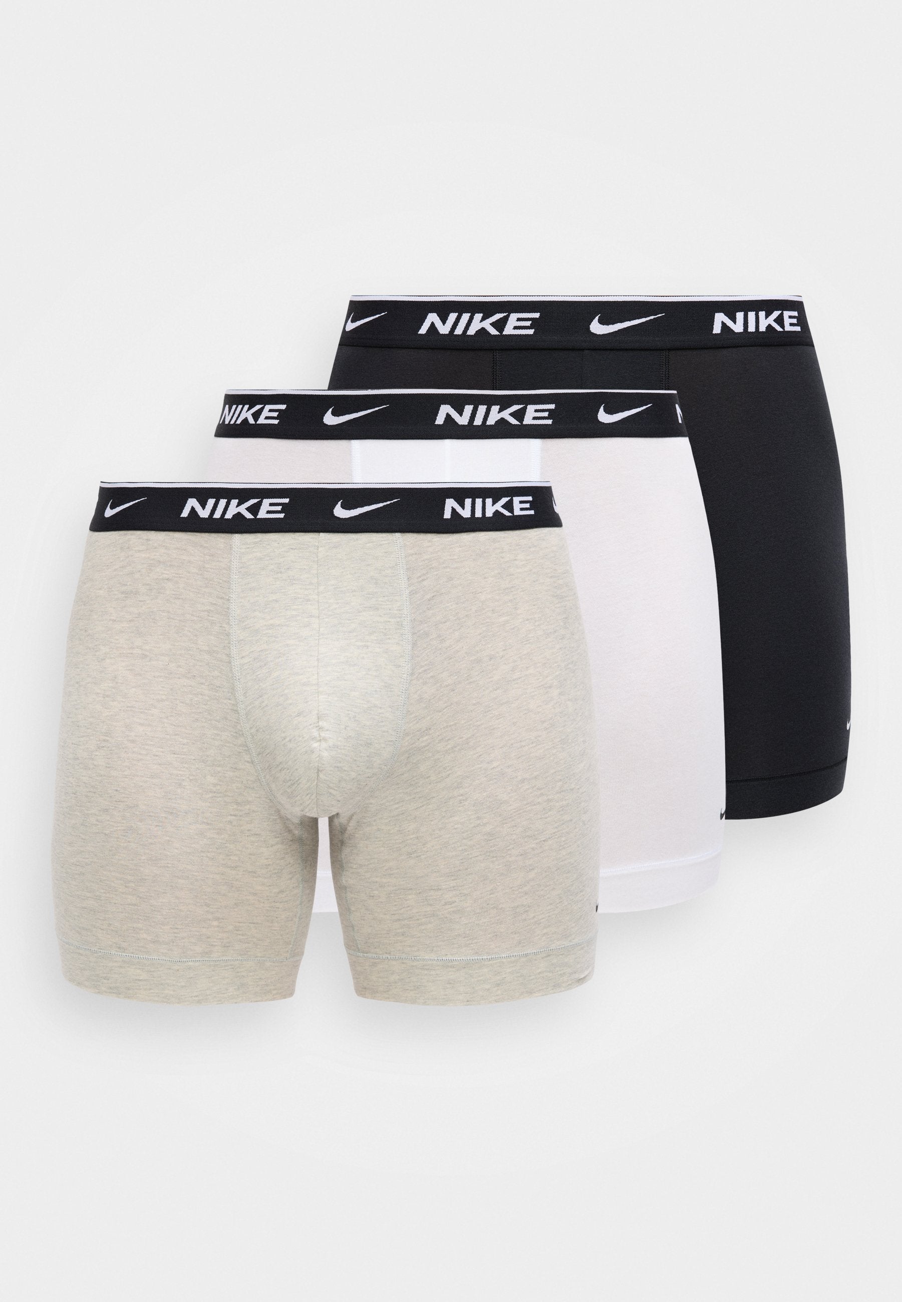 3 PACK - Boxer briefs - white/grey heather/black