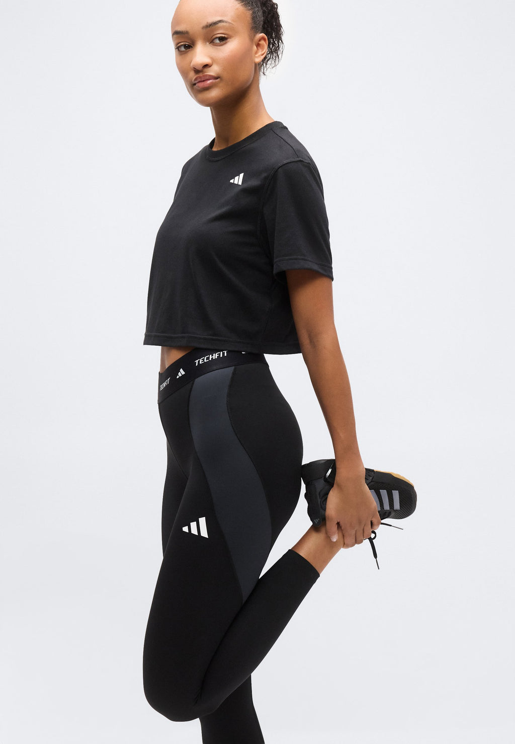 TECHFIT WORKOUT COLOR BLOCK 7/8 LEGGINGS - Leggings - black/carbon
