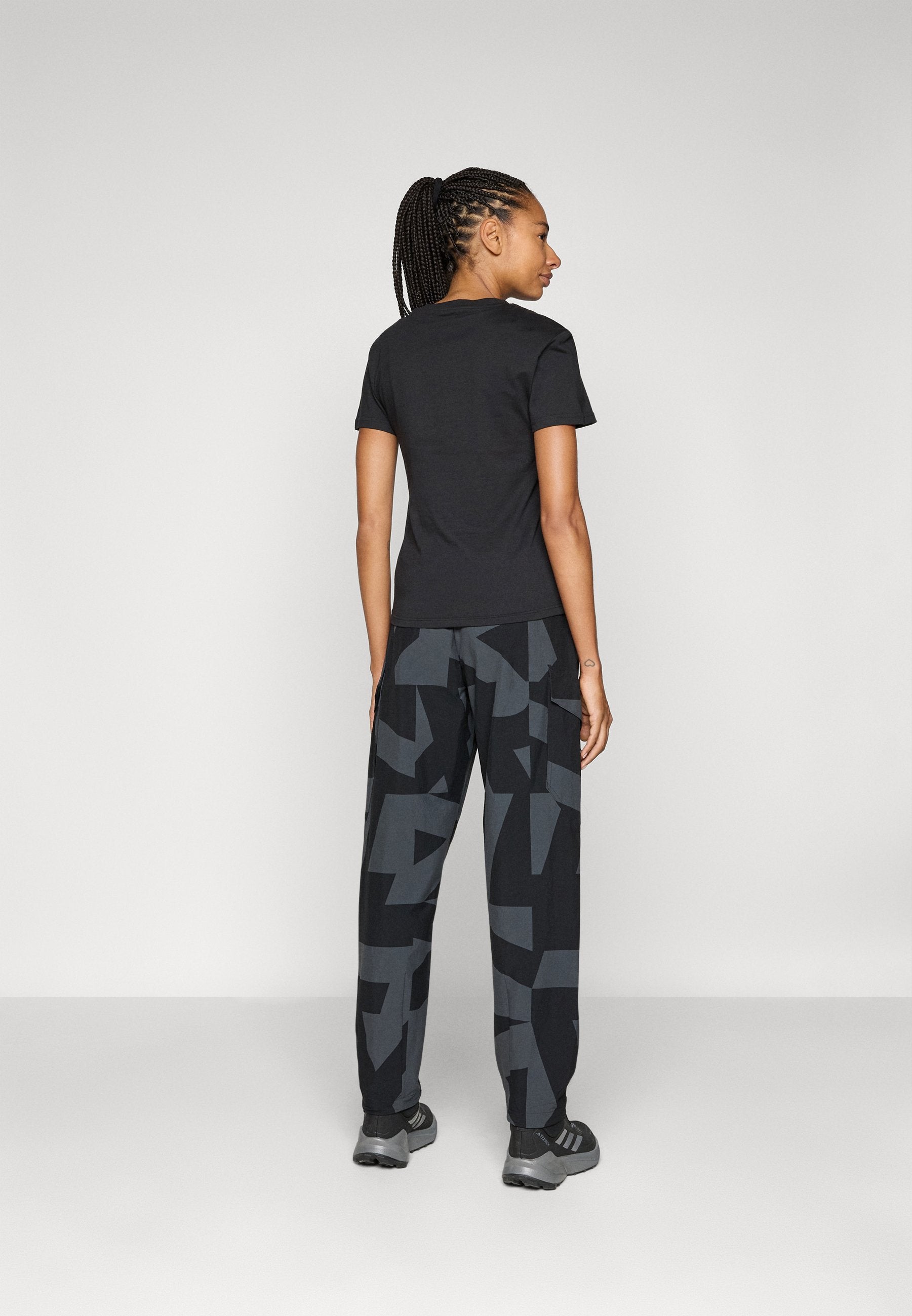 XPLORIC CARGO PRINTED - Outdoor pantolonu - siyah/karbon