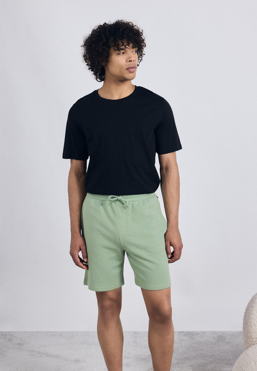WAFFLE - Pyjama bottoms - open green