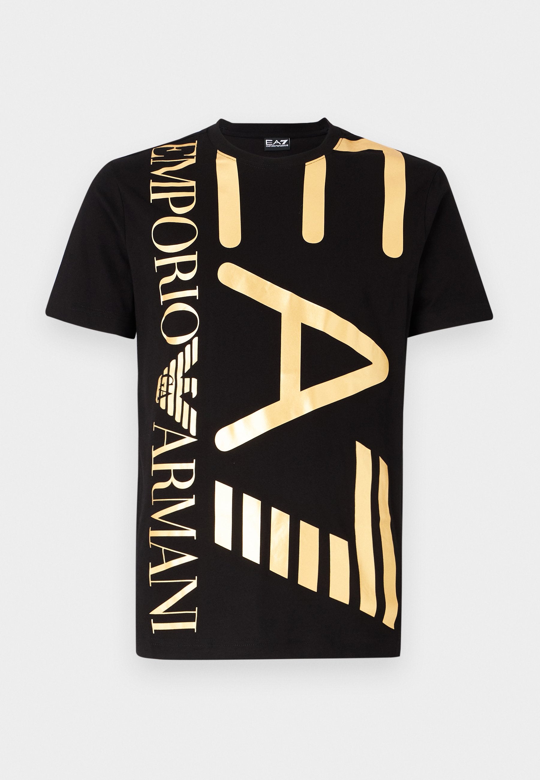 T-SHIRT LOGO SÉRIE TRAIN UNISEXE - T-shirt imprimé - noir or