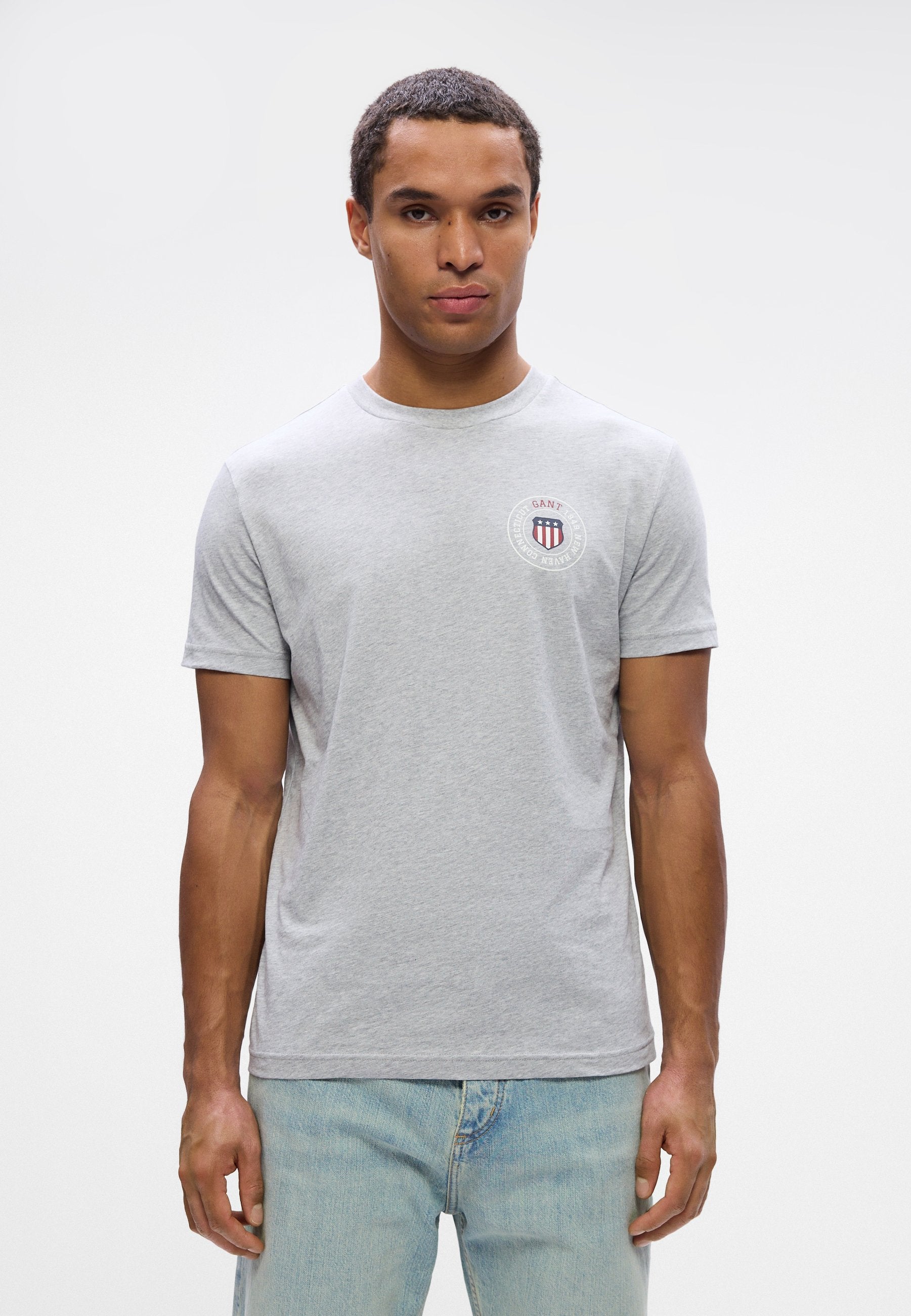 GRAPHIC  - Print T-shirt - grey melange