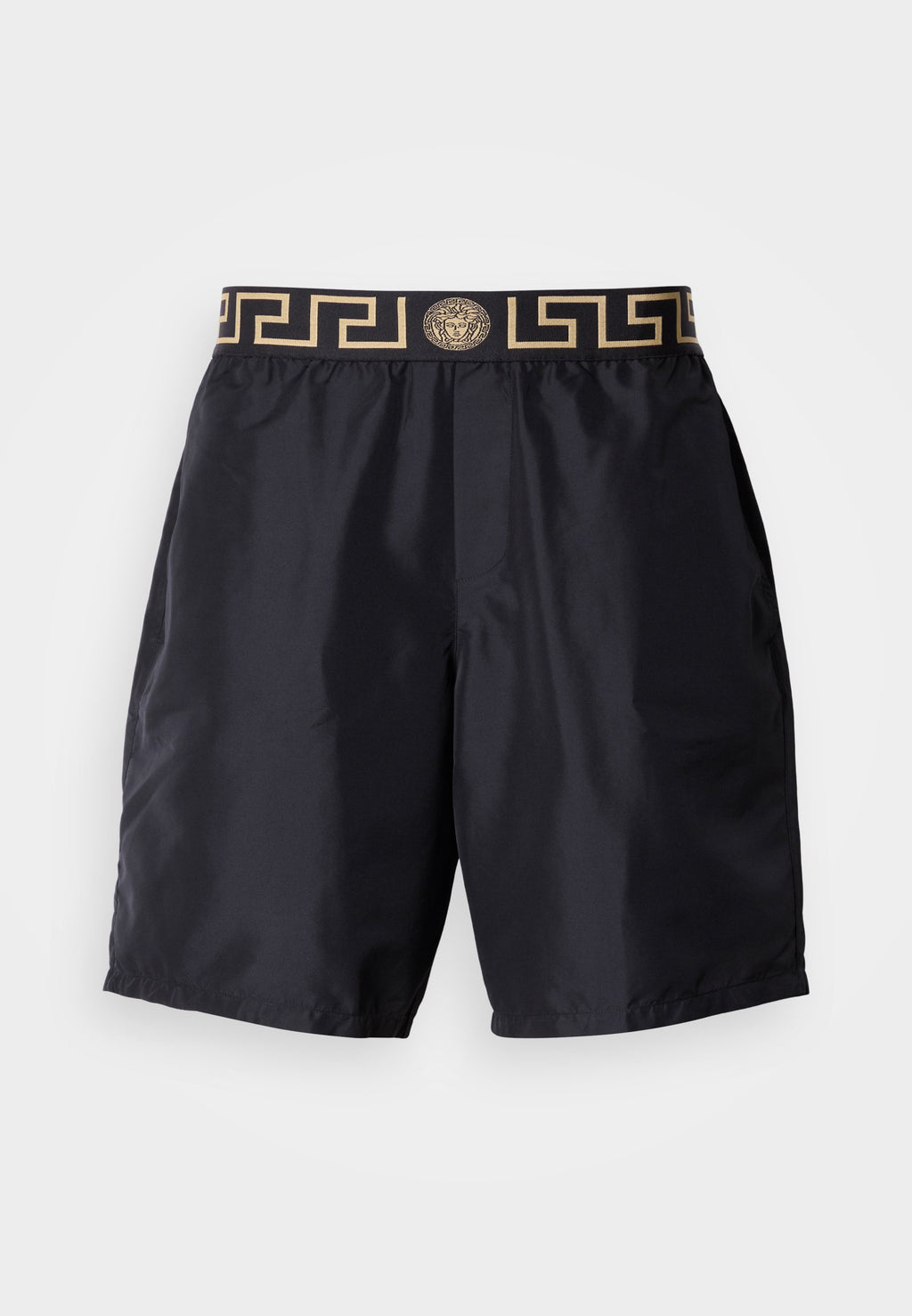 SWIM LONG NEW LOGO - Swimming shorts - black/gold-coloured