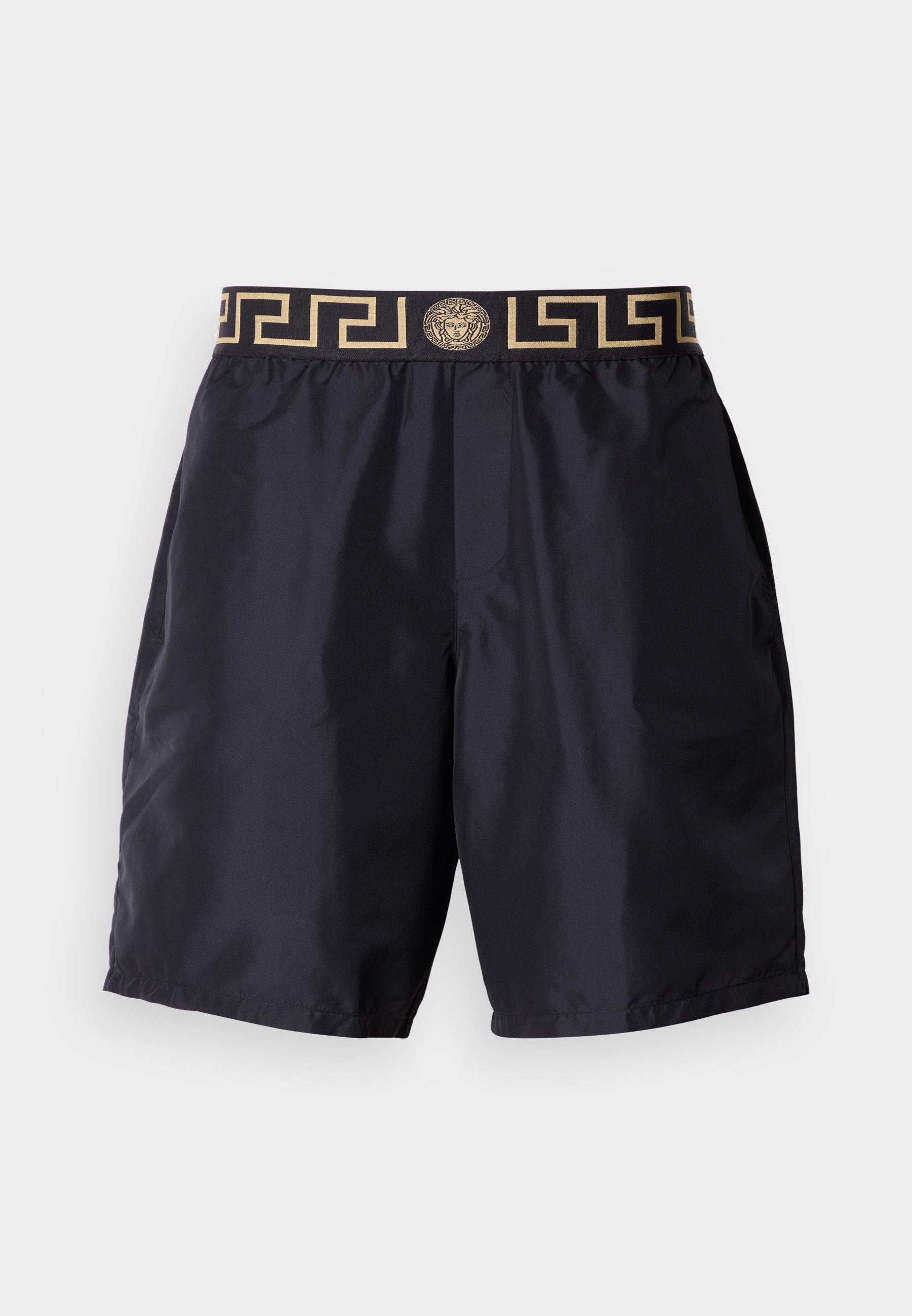 SWIM LONG NEW LOGO - Swimming shorts - black/gold-coloured