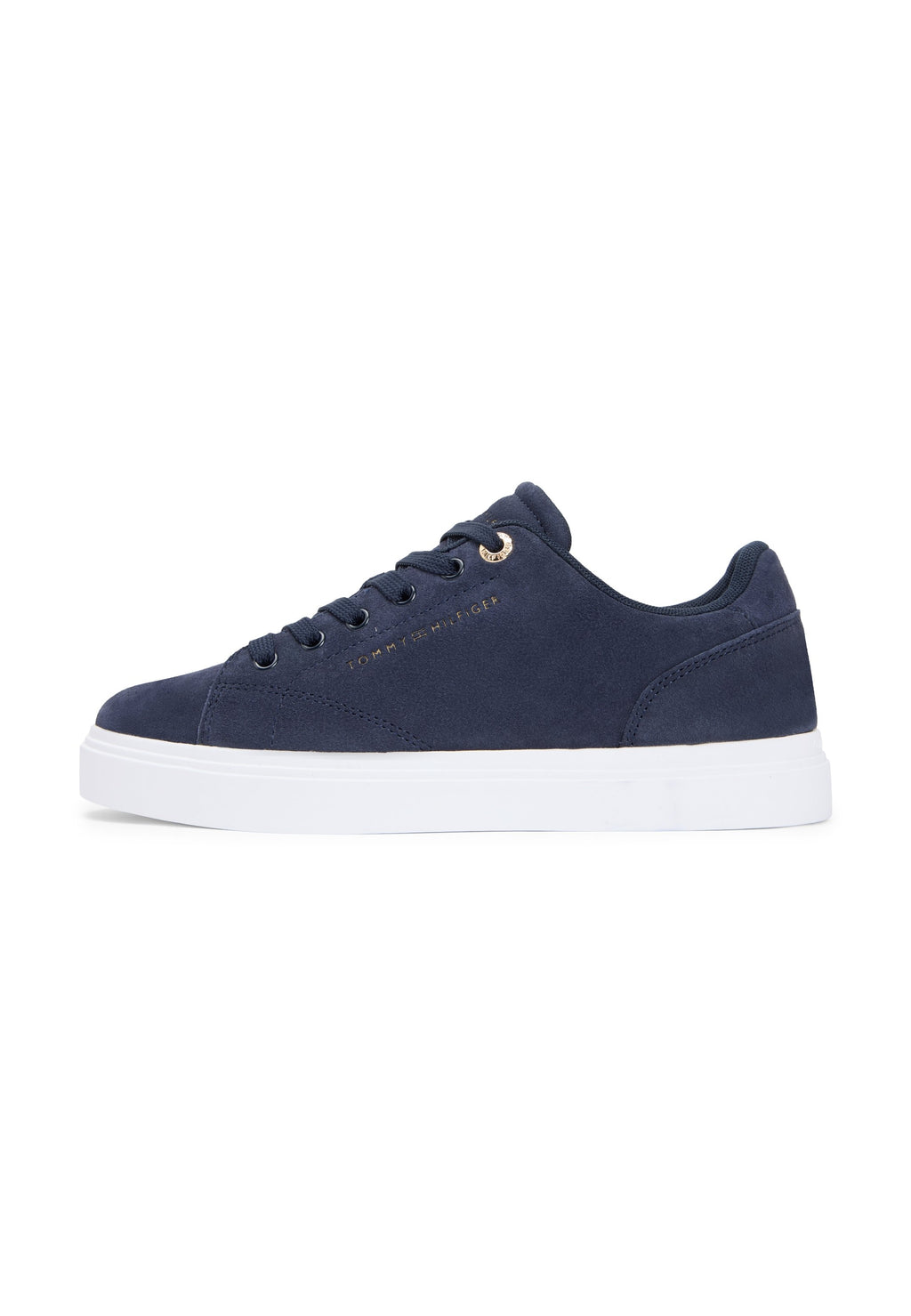 SUEDE METALLIC LOGO CUPSOLE TRAINERS - Trainers - space blue