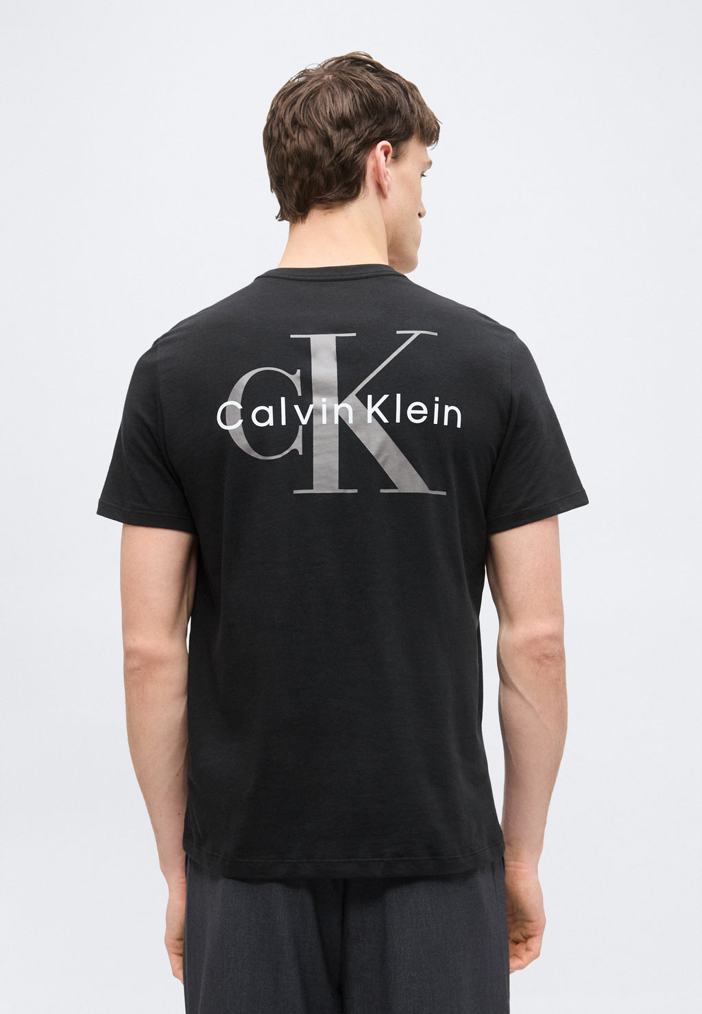 TEE CLASSIQUE À IMPRIMÉ AU DOS - T-shirt imprimé - black