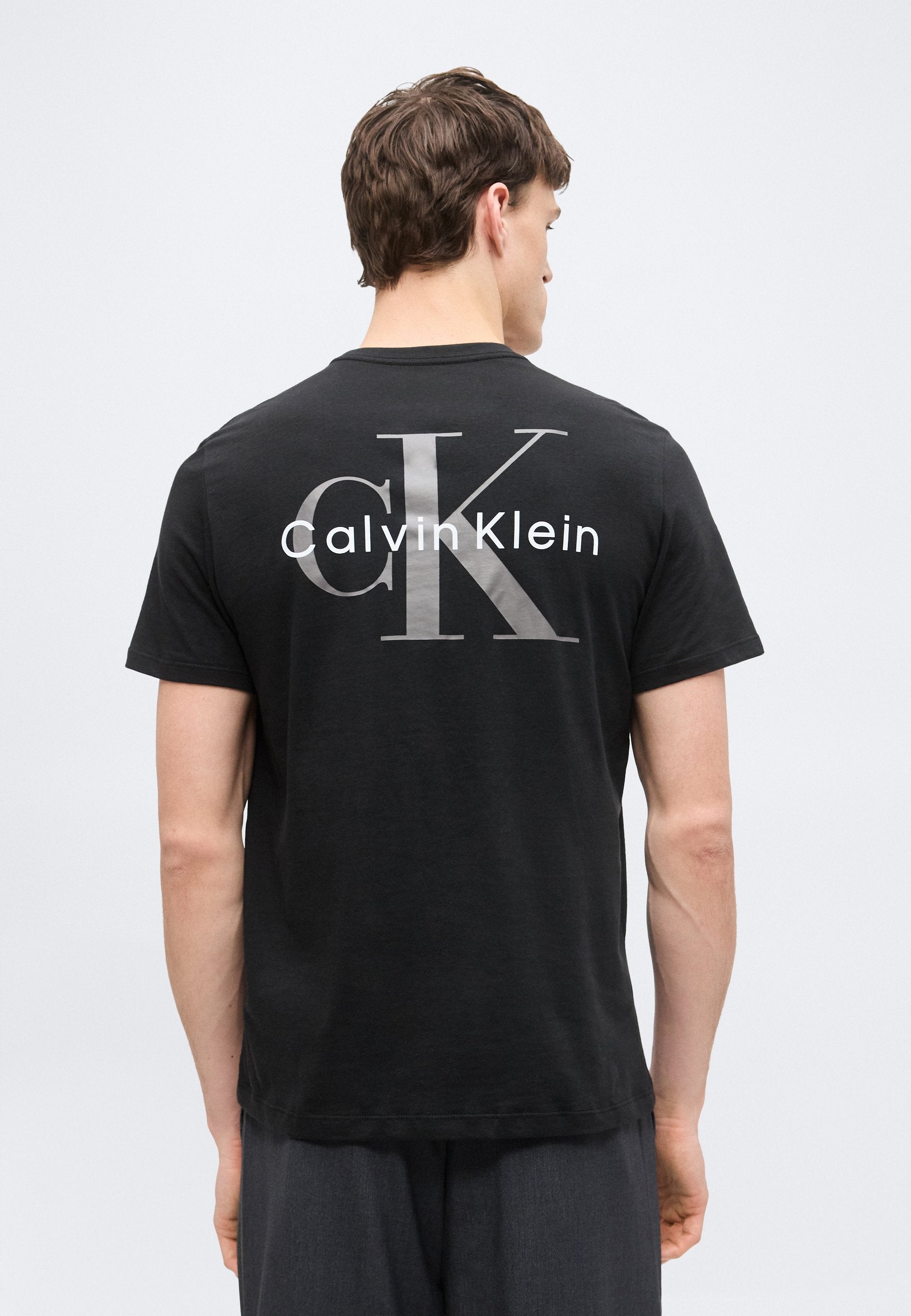 TEE CLASSIQUE À IMPRIMÉ AU DOS - T-shirt imprimé - black