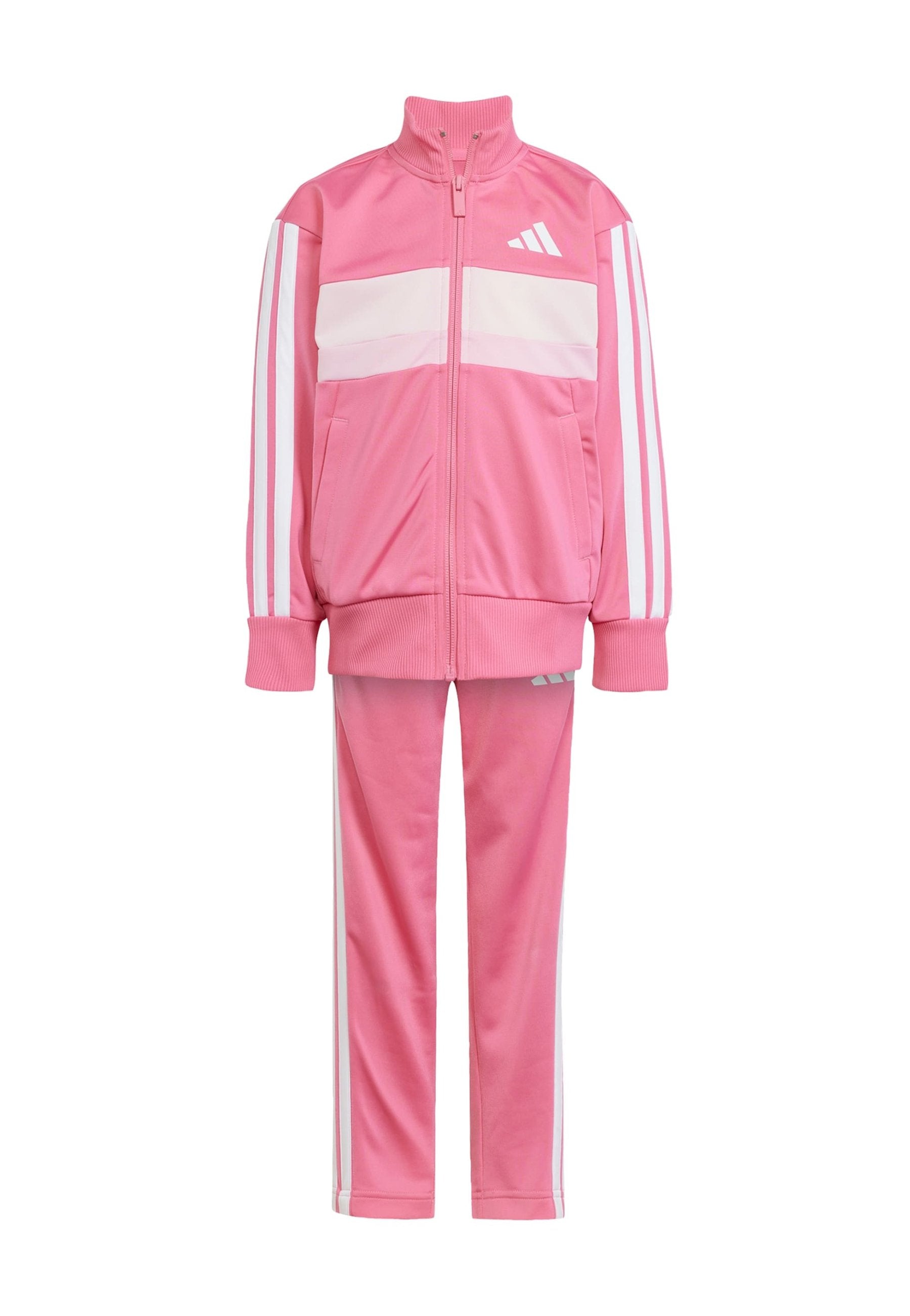 SEASONAL ESSENTIALS TIBERIO 3-STRIPES TRICOT TRACK SUIT KIDS - Tracksuit - pink fusion white clear pink