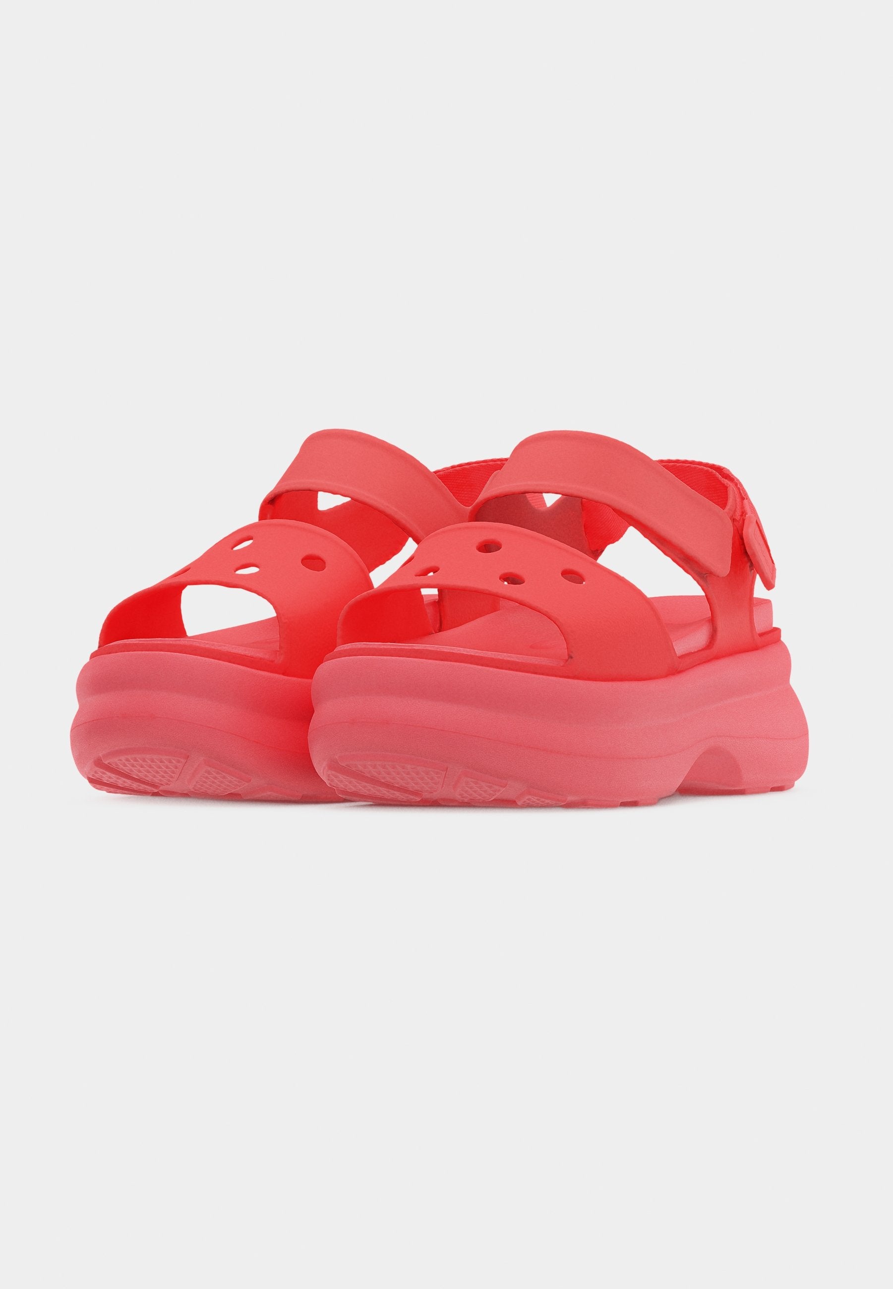 SOHO FROSTED - Platform sandals - guava