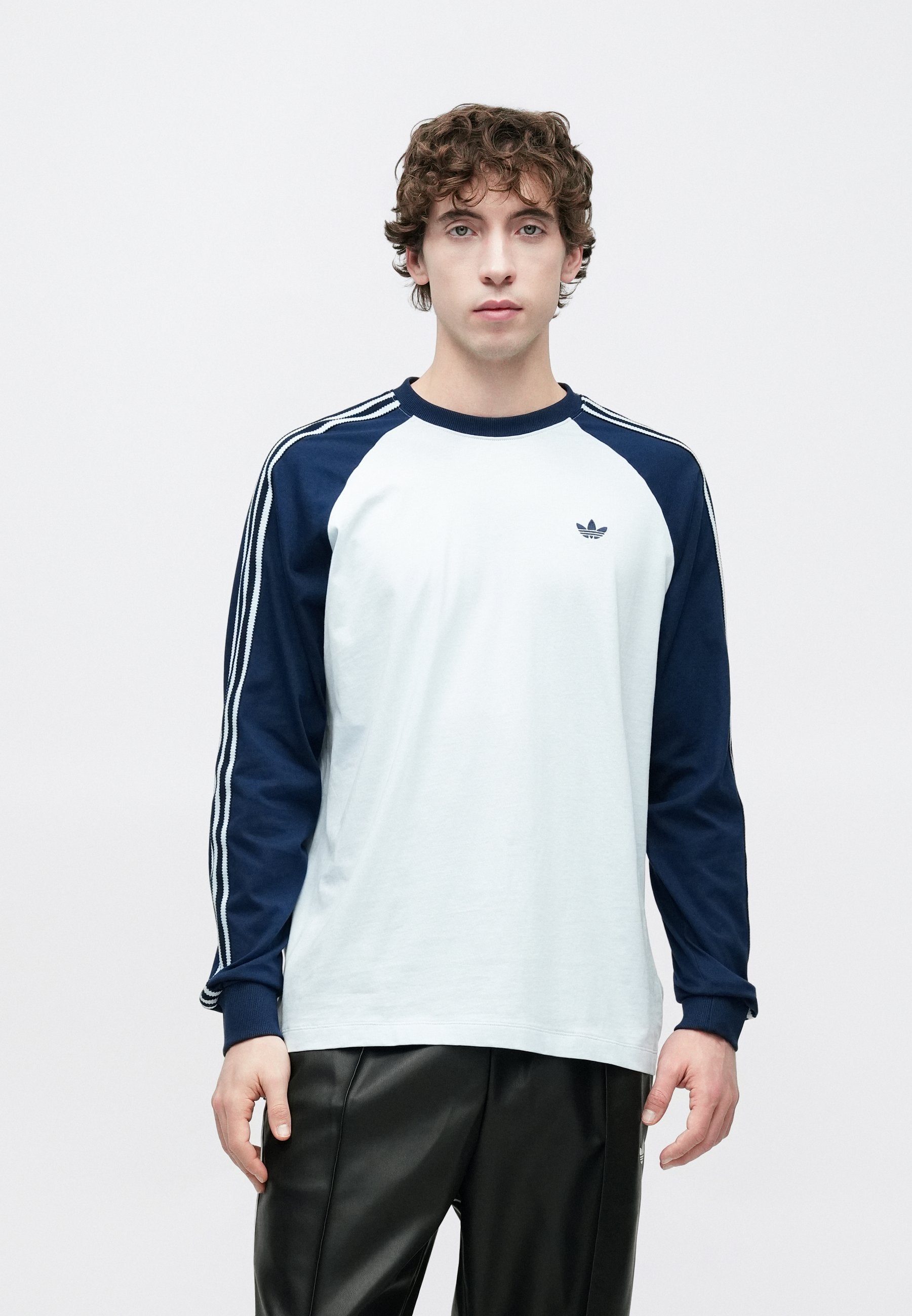 Long sleeved top - crystal sky/night indigo