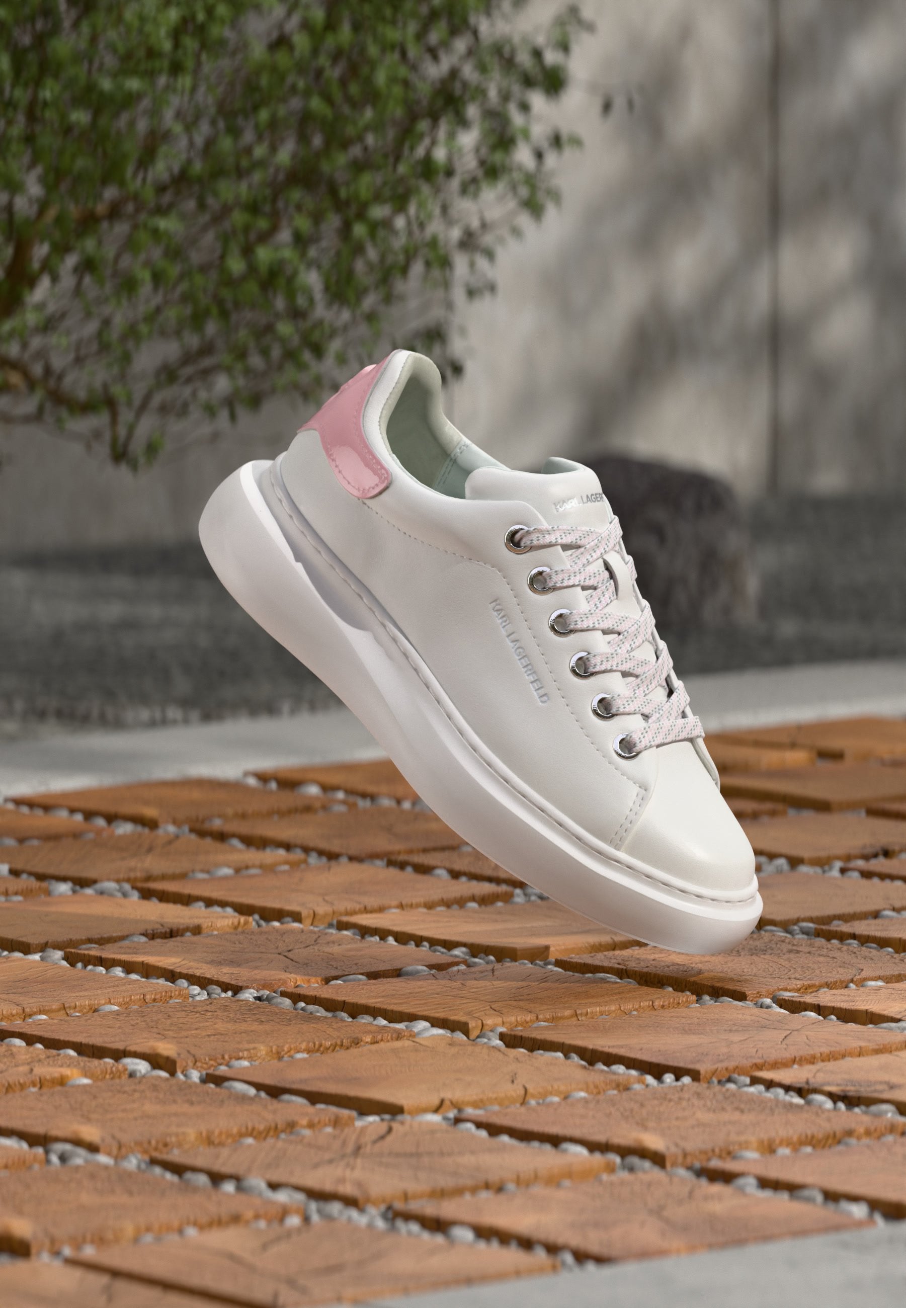 KORE NFT RELIEF - Trainers - white/pink