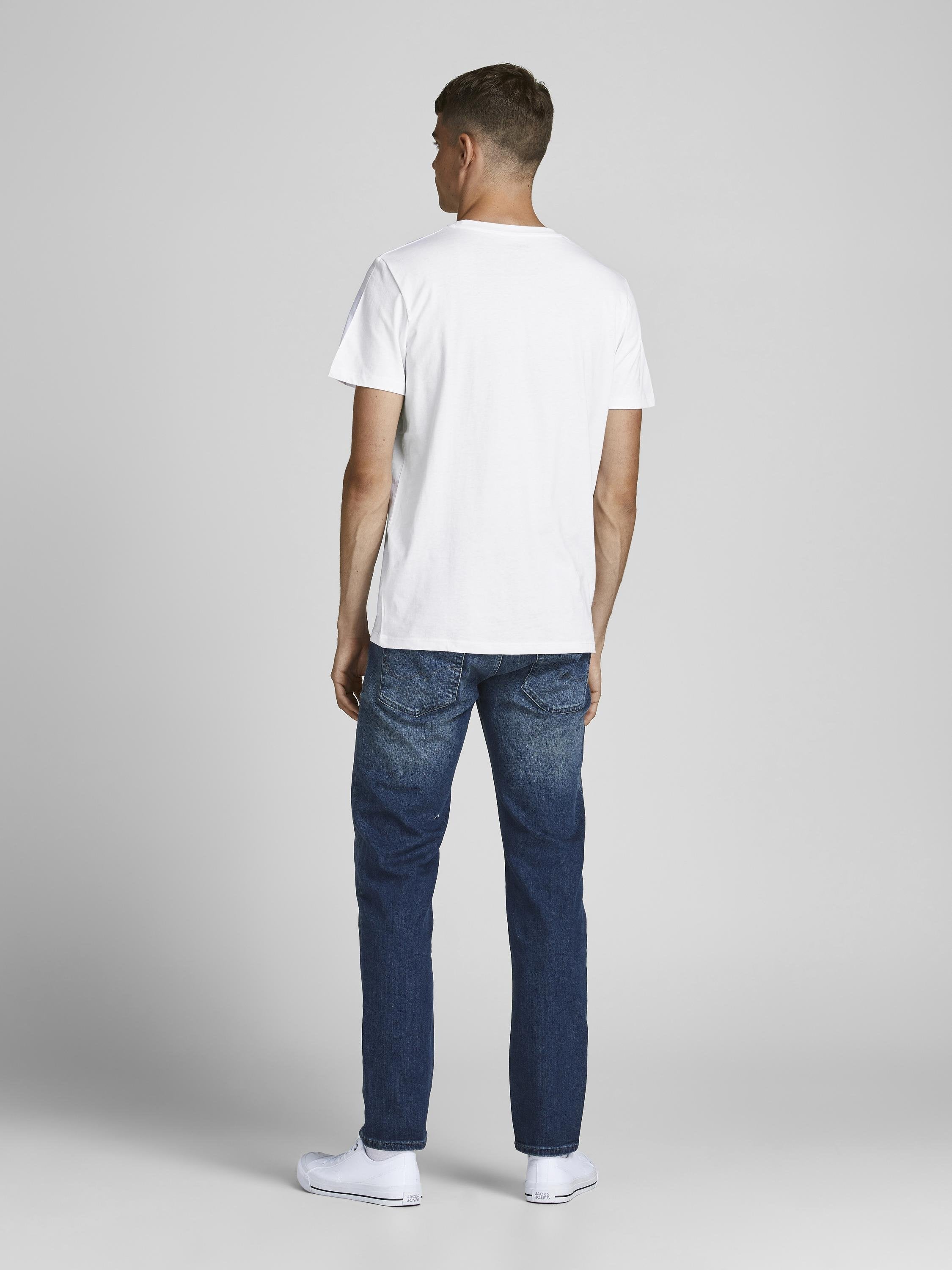 JORJXJ TEE CREW NECK 5 PACK - Basic T-shirt - white