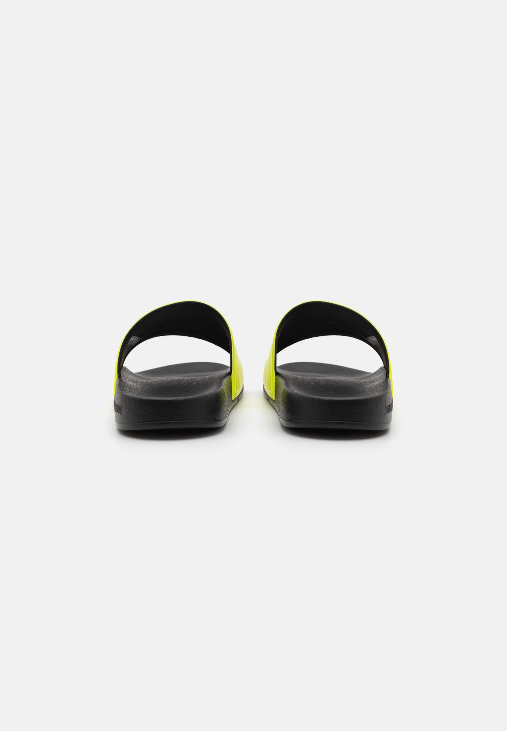 UNISEX - Pool slides - yellow fluo/black