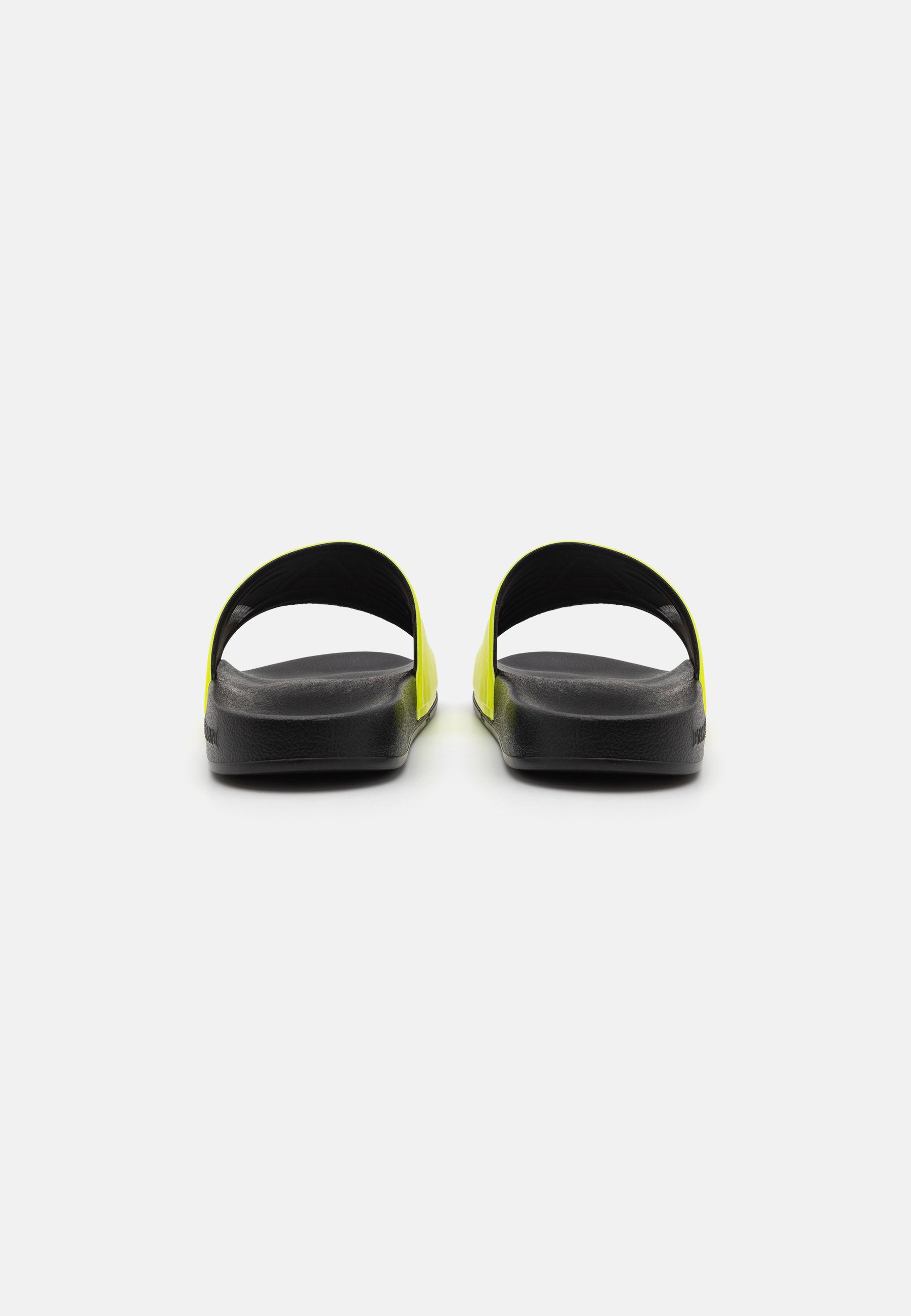 UNISEX - Pool slides - yellow fluo/black