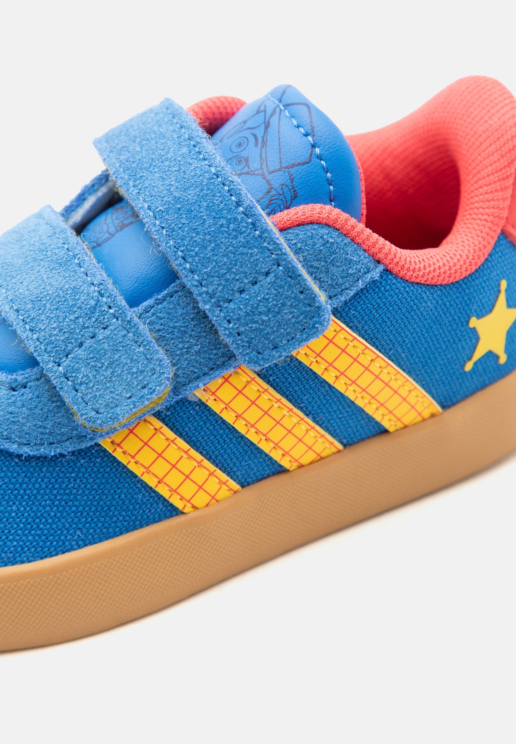 COURT UNISEX - Road running shoes - bright royal/bold gold-coloured/semi lucid red