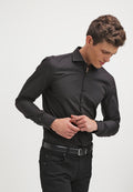 JASON SLIM FIT - Formal shirt - black