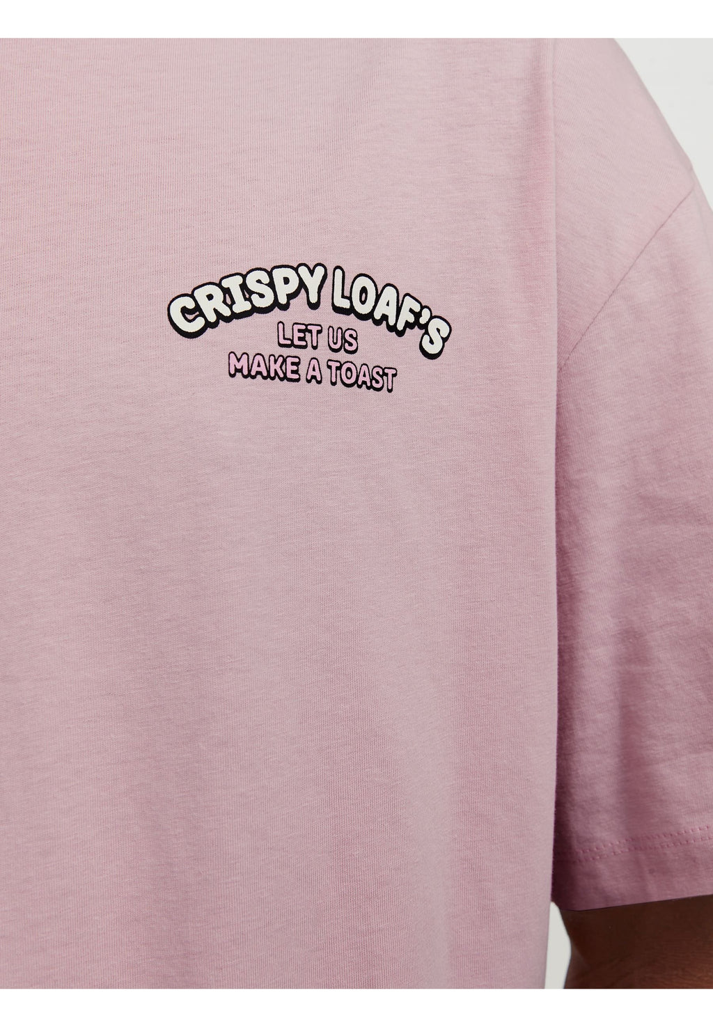 TEE COL RAS DU COU JORTOAST - T-shirt imprimé - nectar rose