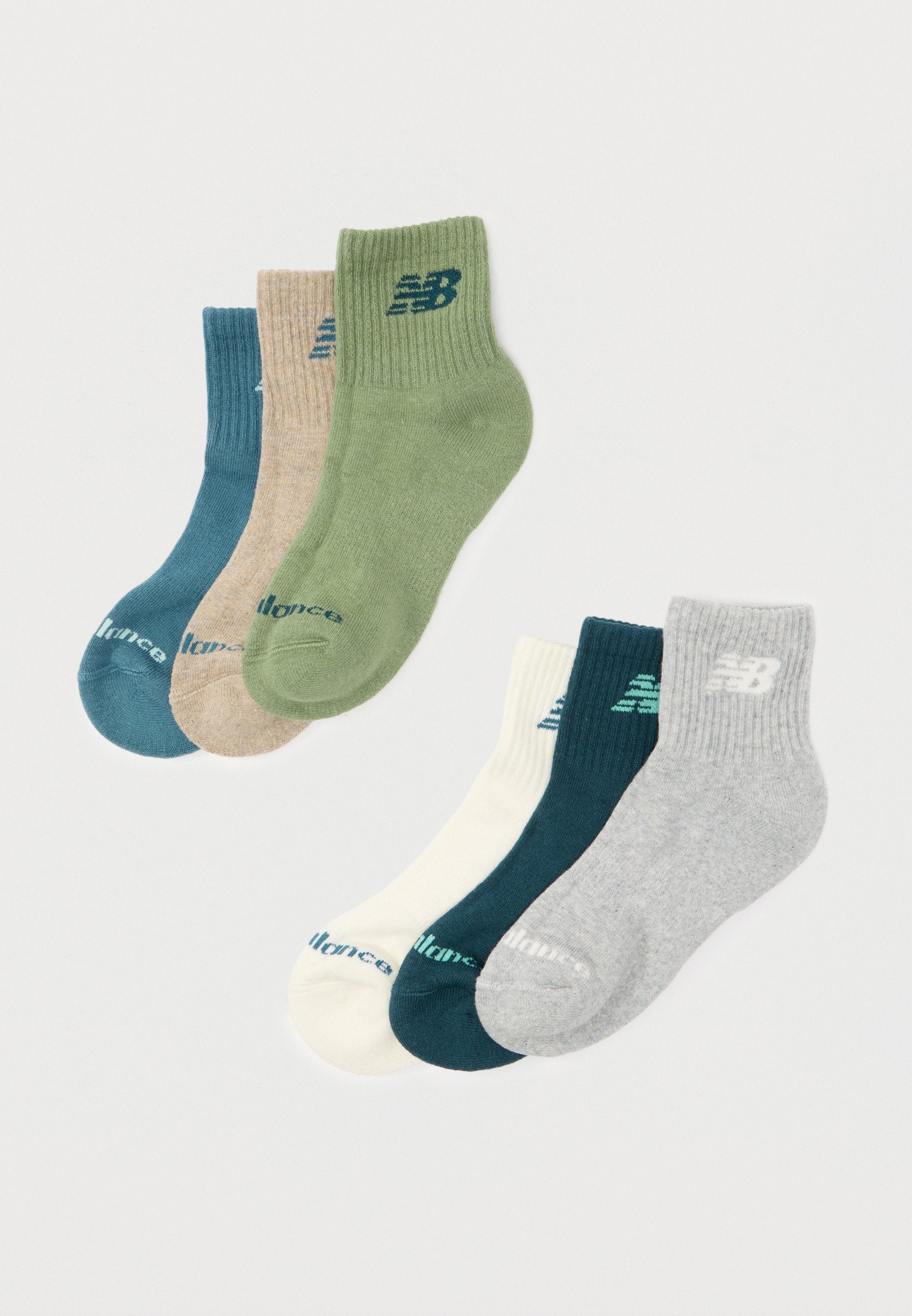 CHAUSSETTES LOT DE 6 CHEVILLES SAISONNIÈRES QUOTIDIENNES ENFANTS UNISEXE - Chaussettes - multicolore