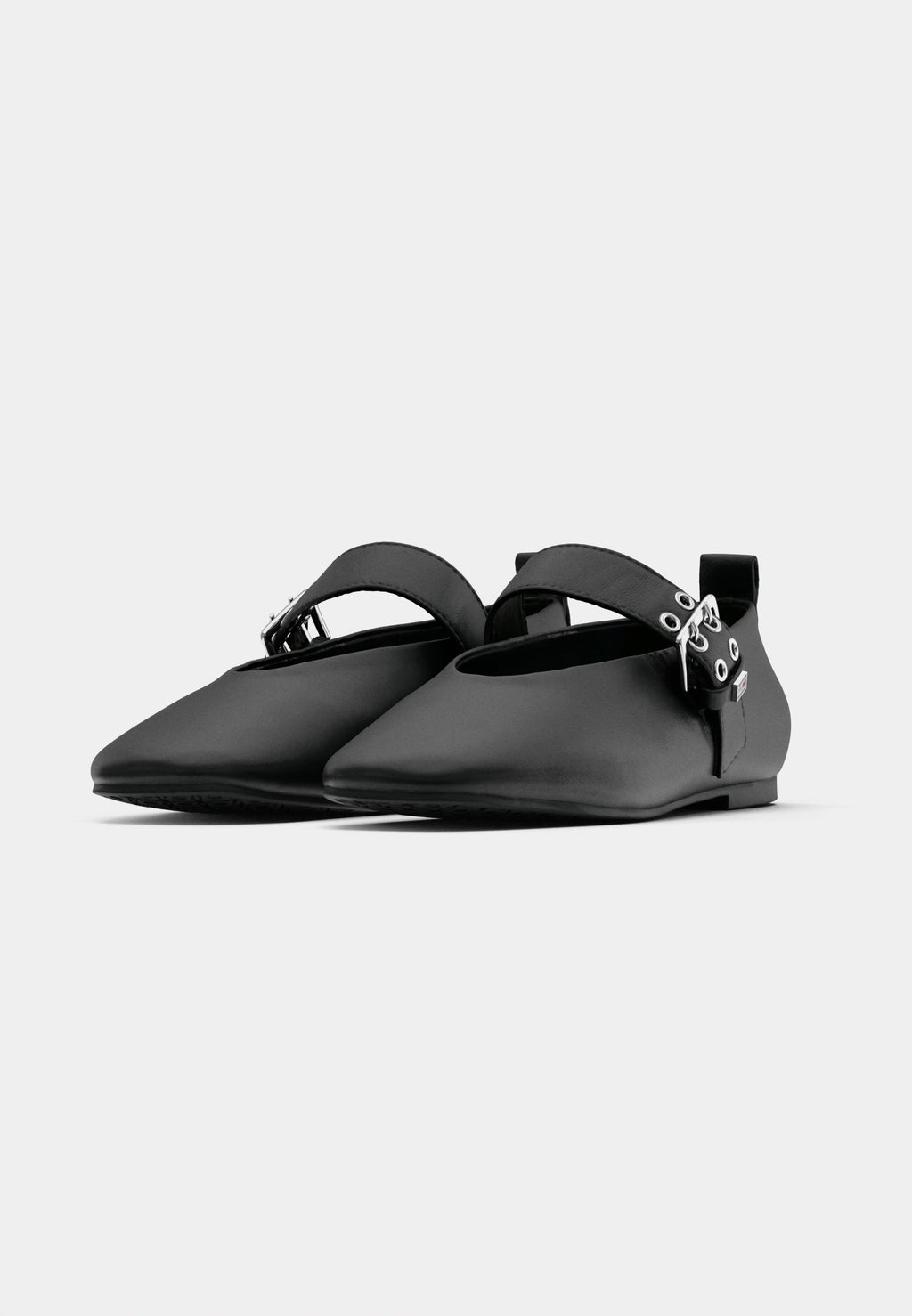 TJW BALLERINA BUCKLE - Ankle strap ballet pumps - black