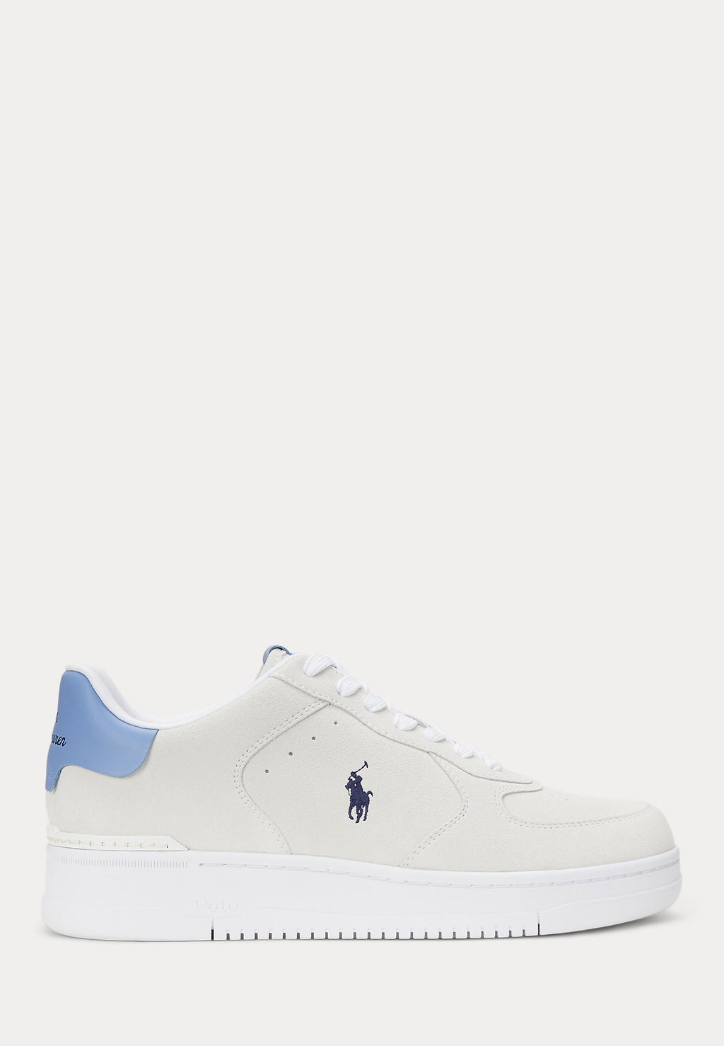 MASTERS COURT SUEDE SNEAKER - Baskets - bianco/campus blue