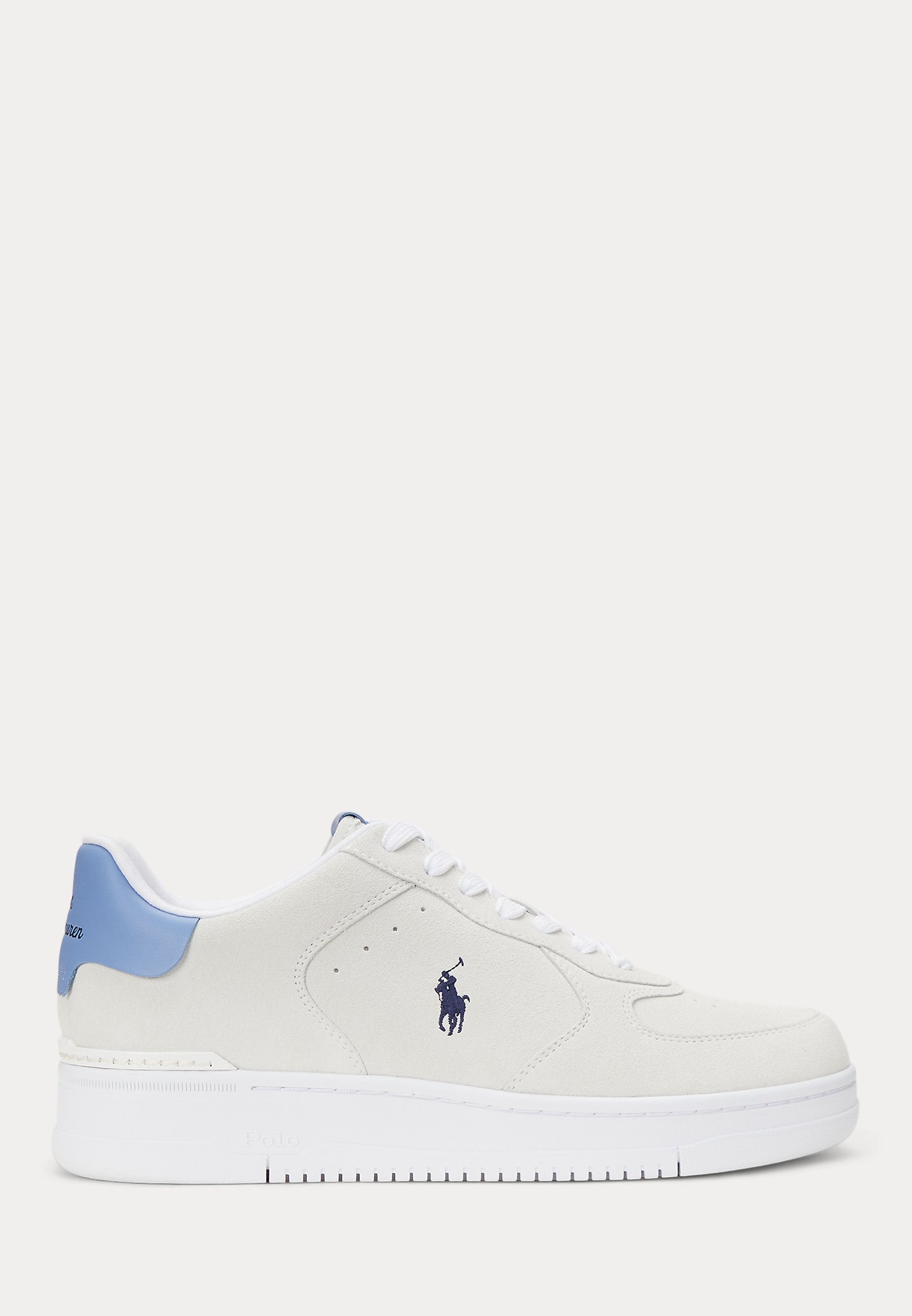 MASTERS COURT SUEDE SNEAKER - Baskets - bianco/campus blue