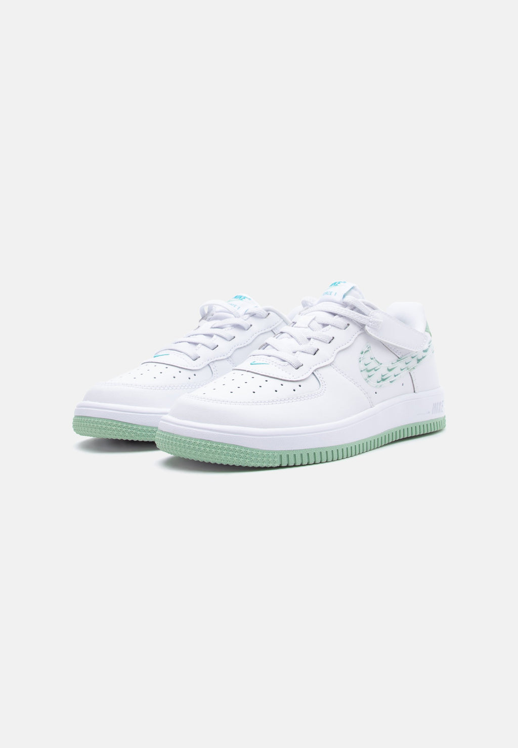 FORCE 1 LOW UNISEX - Spor ayakkabı - beyaz/emaye yeşil/enerji