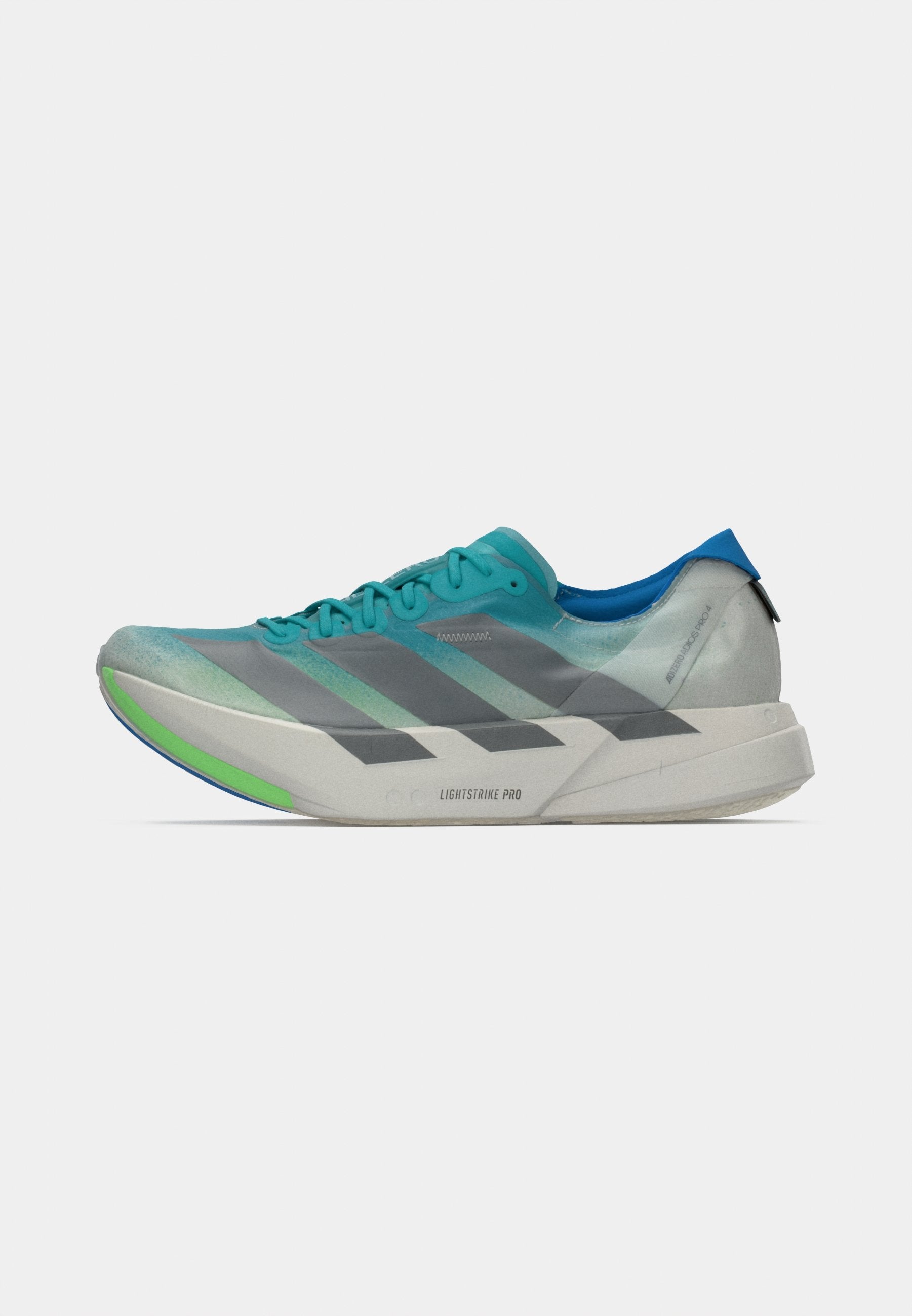 ADIZERO ADIOS PRO 4 - Road running shoes - hi res aqua/iron metallic/grey one