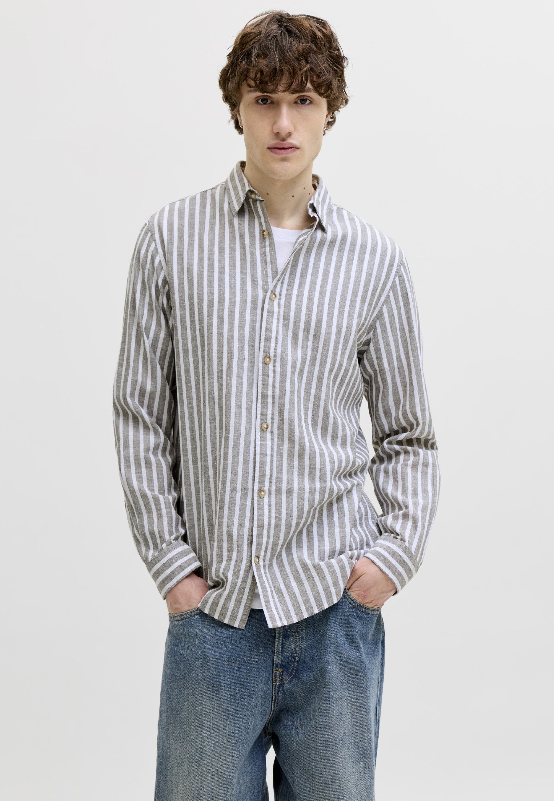 Casual Regular Fit - Shirt - vetiver