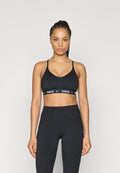 INDY BRA - Light support sports bra - black/white