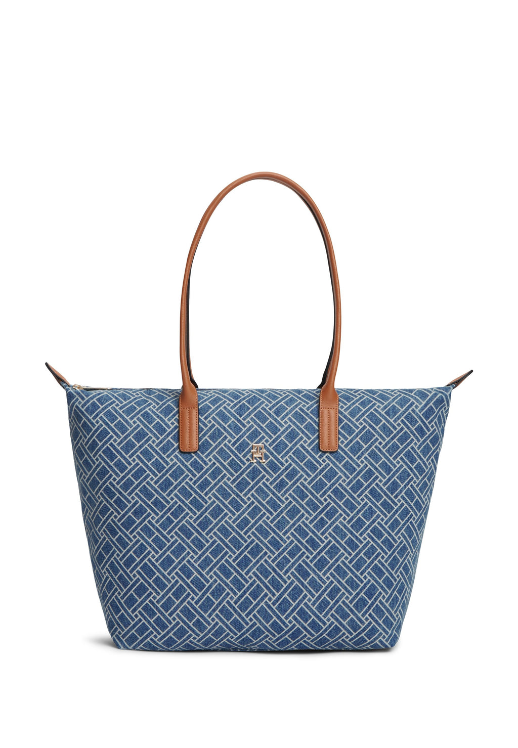 FLAG DENIM TOTE BAG - Tote bag - blue denim