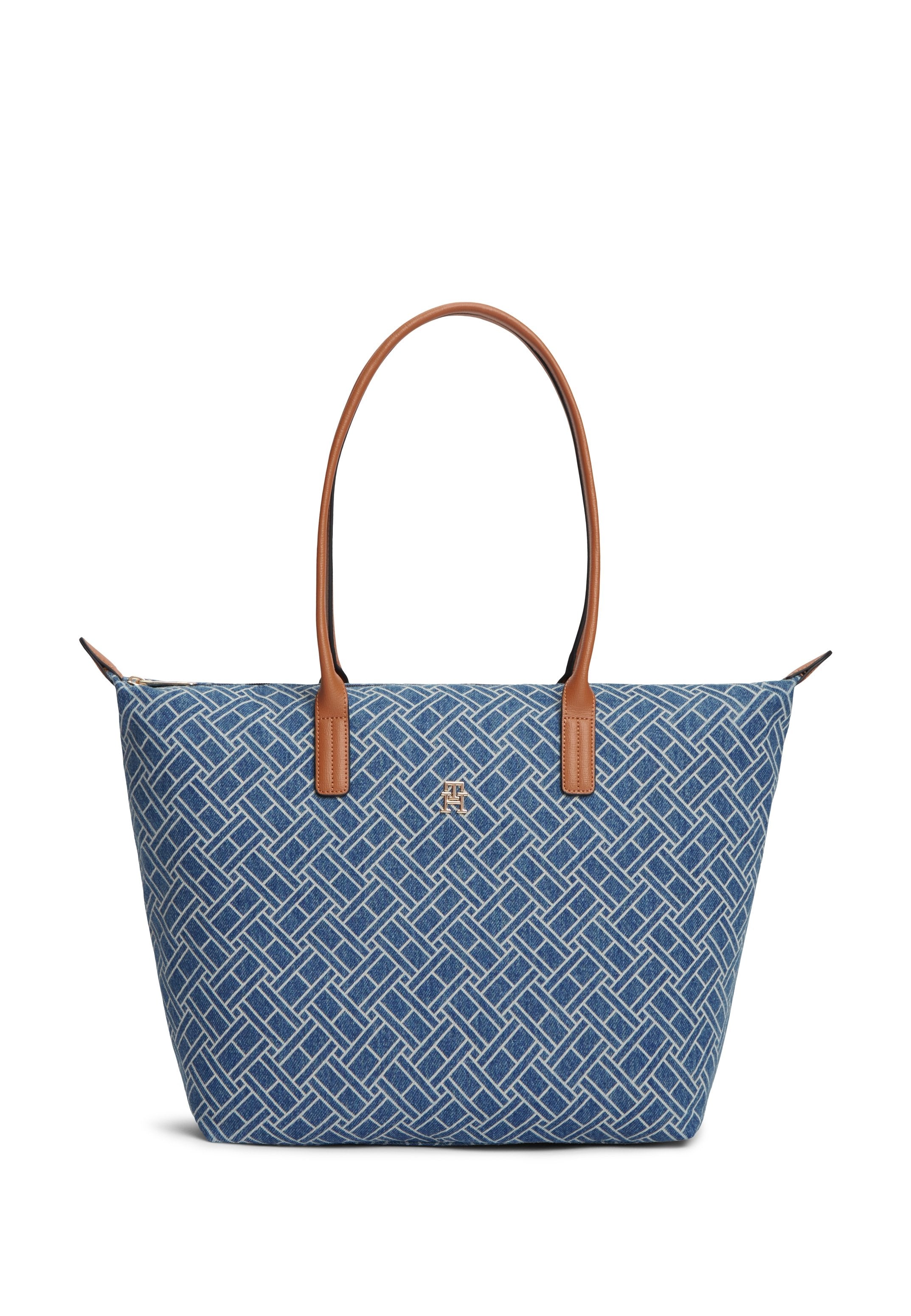 FLAG DENIM TOTE BAG - Tote bag - blue denim
