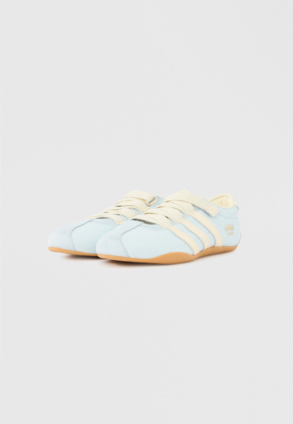 TOKYO MARY JANE BALLERINA - Trainers - crystal sky/cream white/gold-coloured