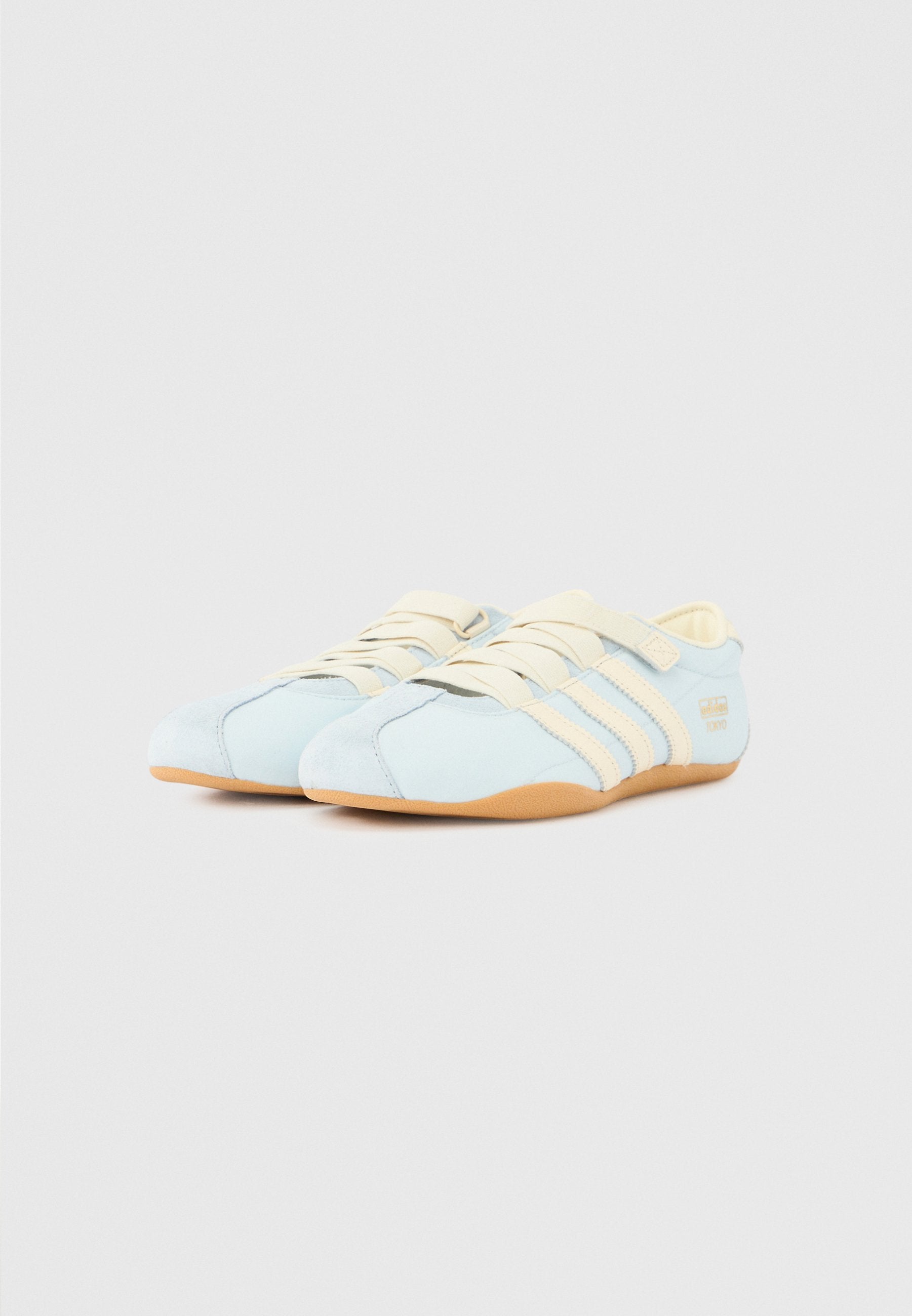 TOKYO MARY JANE BALLERINA - Trainers - crystal sky/cream white/gold-coloured
