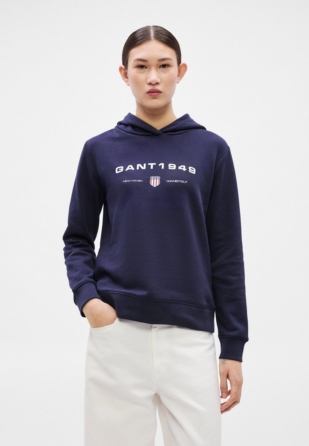 GRAPHIC HOODIE - Hoodie - evening blue