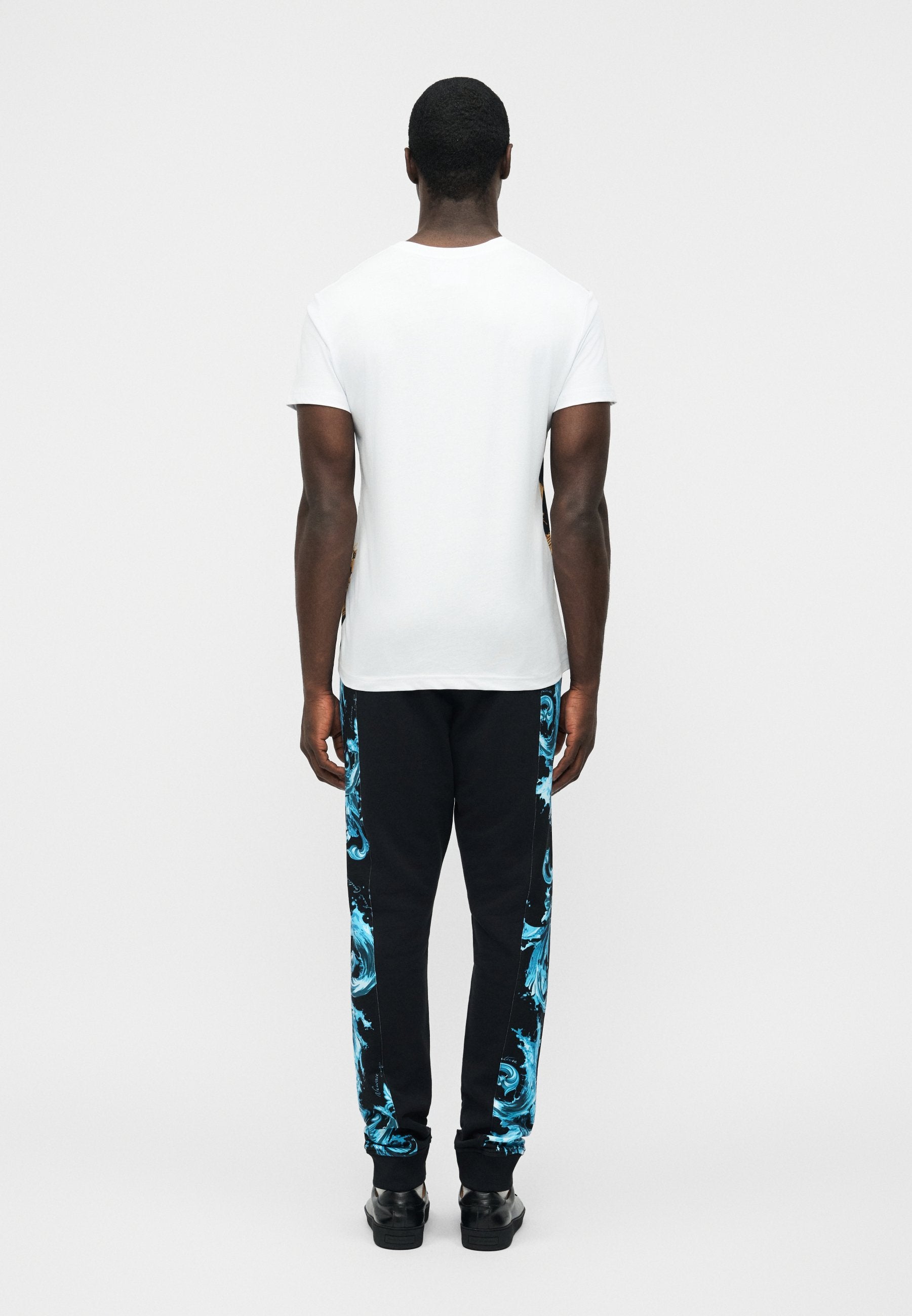 BAROCCO  - Print T-shirt - whit/black/gold-coloured