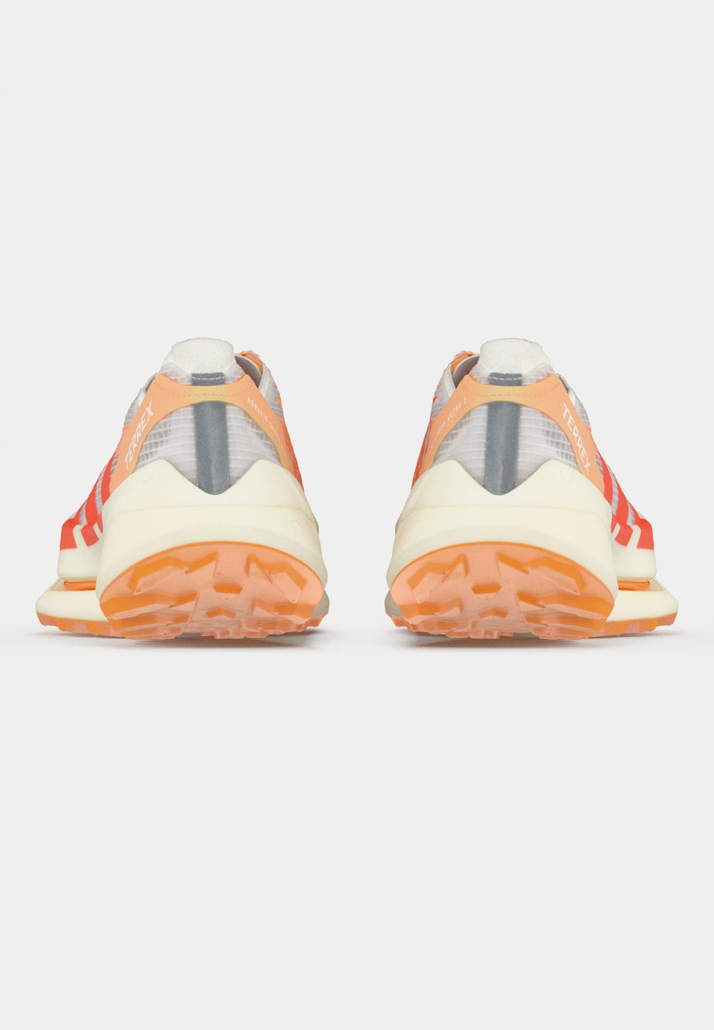 AGRAVIC SPEED ULTRA 2 - Trail running shoes - footwear white/impact orange/reflective silver-coloured