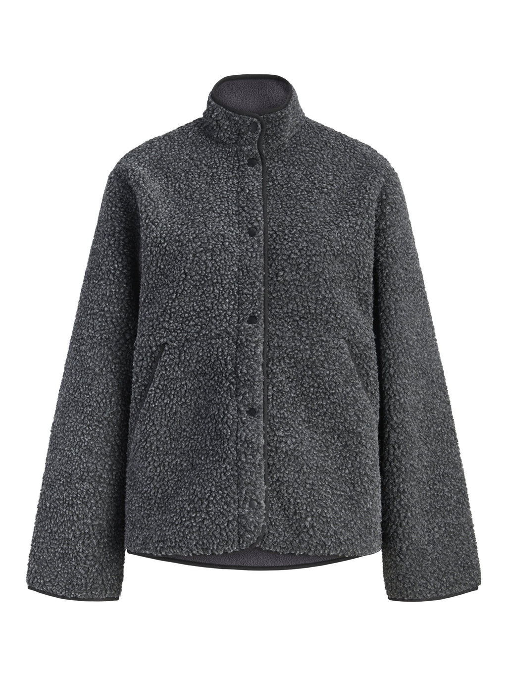 Fleece jacket - dark grey melange