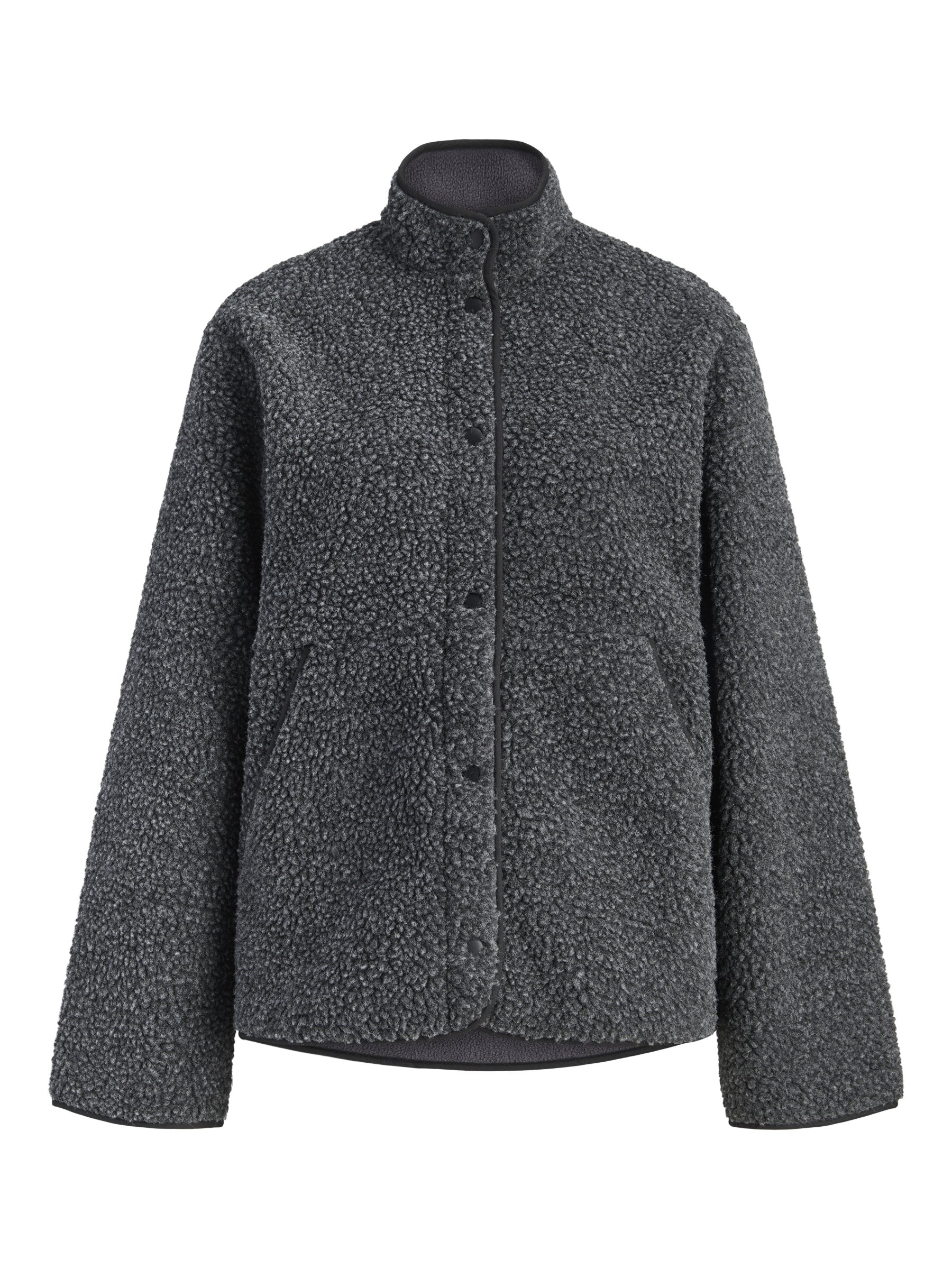 Fleece jacket - dark grey melange