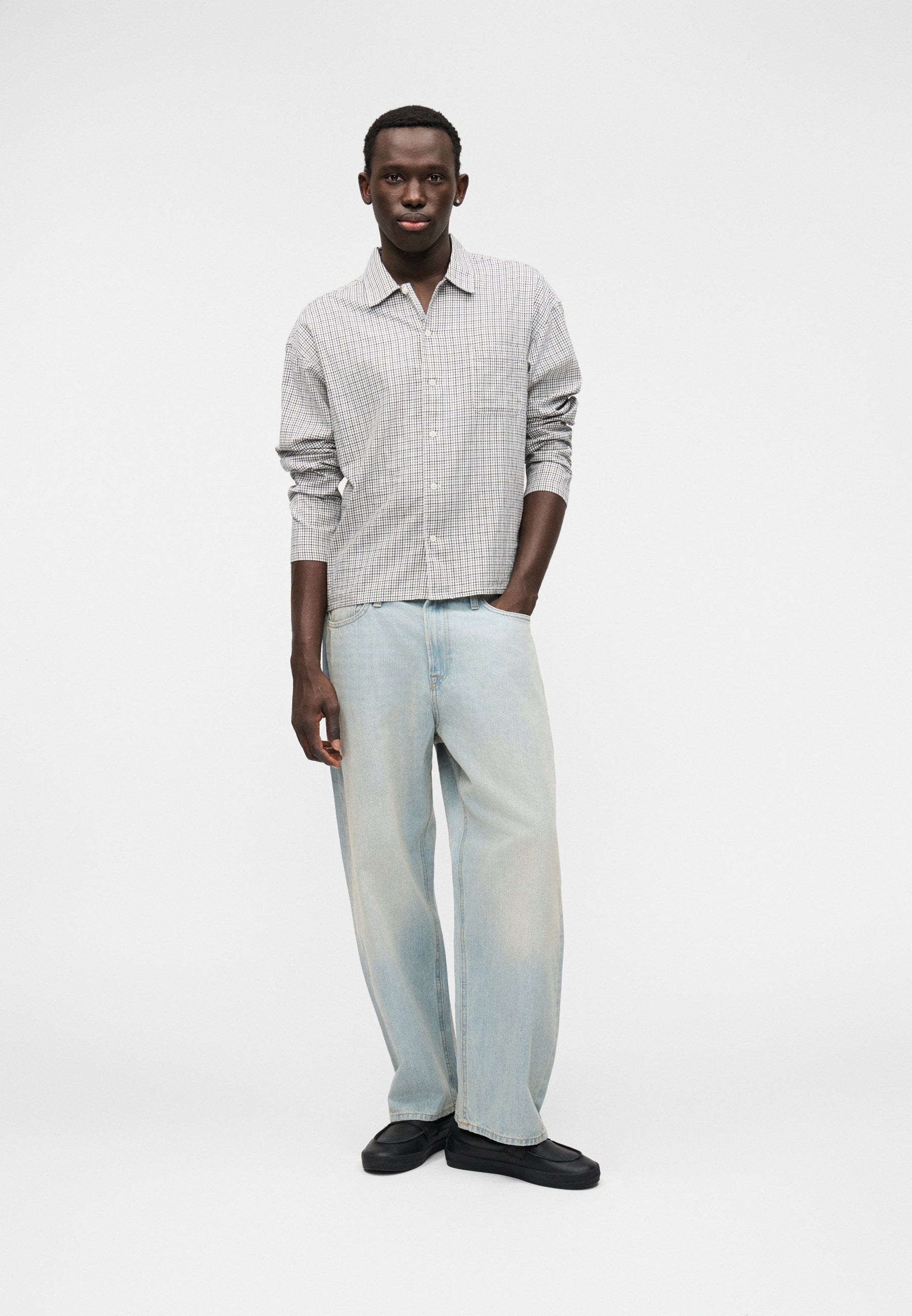 JORAUSTIN CLEAN CHECK SHIRT LS SN - Shirt - odyssey gray